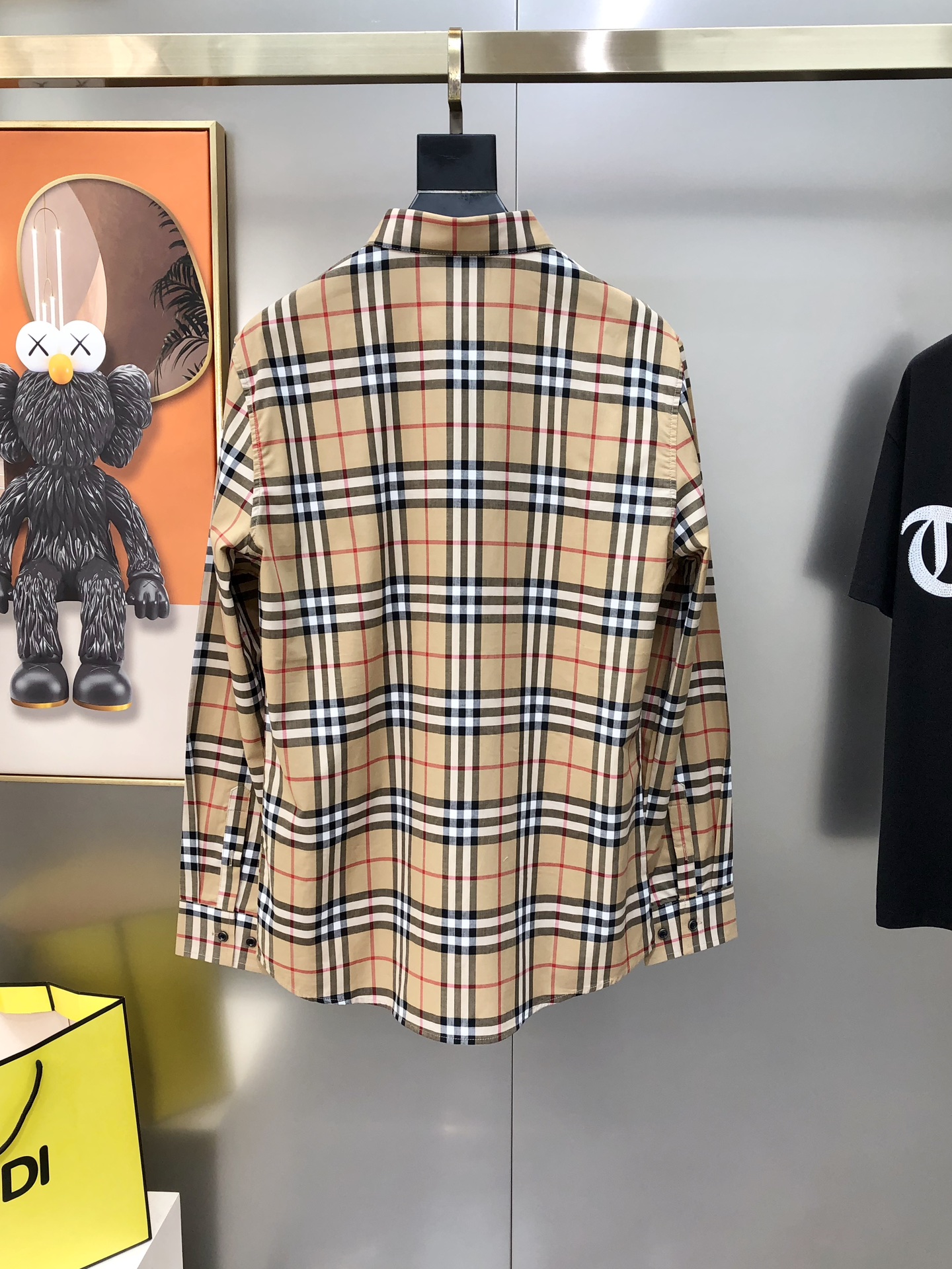 Burberry Male Shirt Cotton Printed M-xl