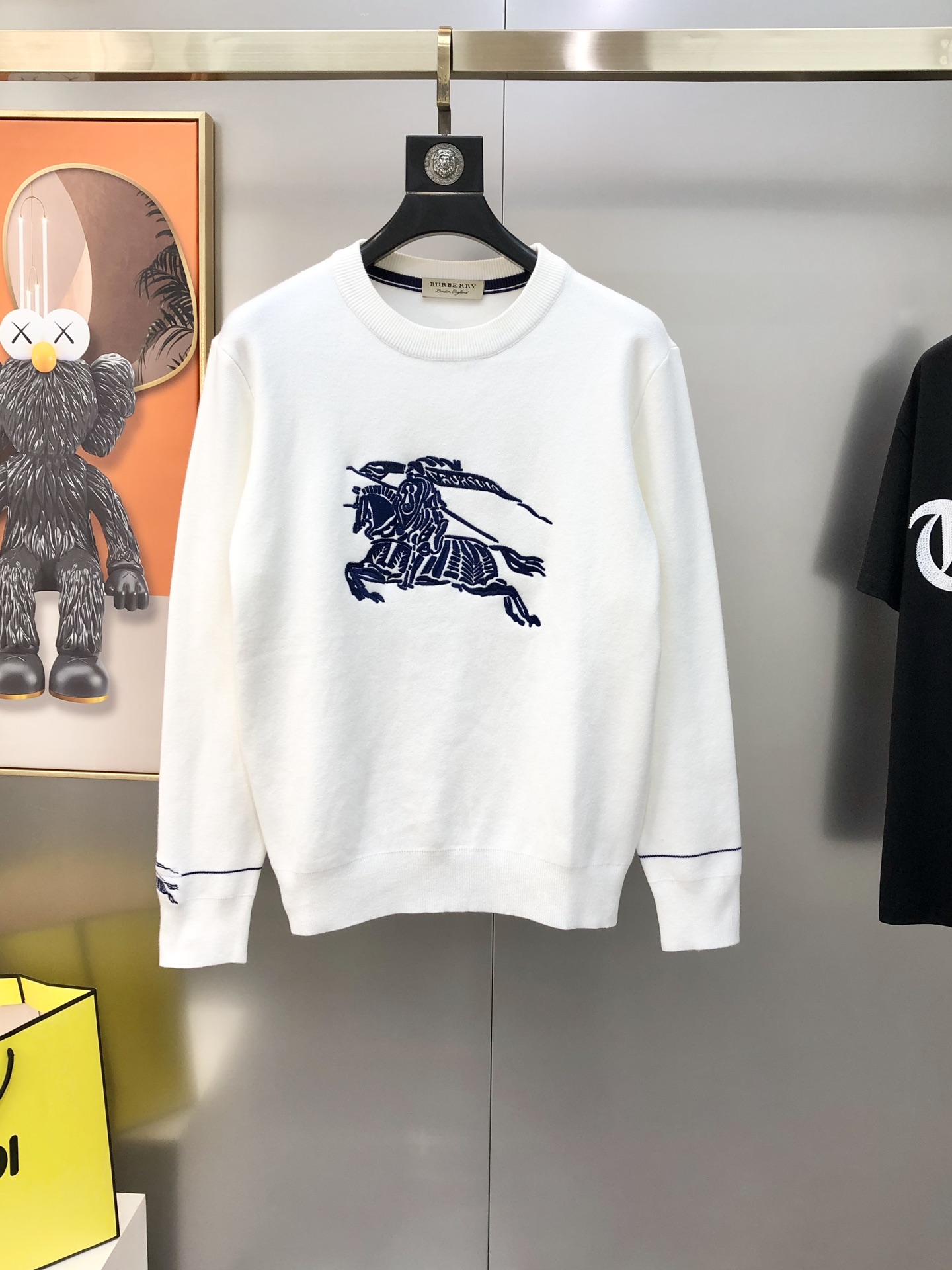 Burberry Male Basic Clothing Wool Black M-l-xl