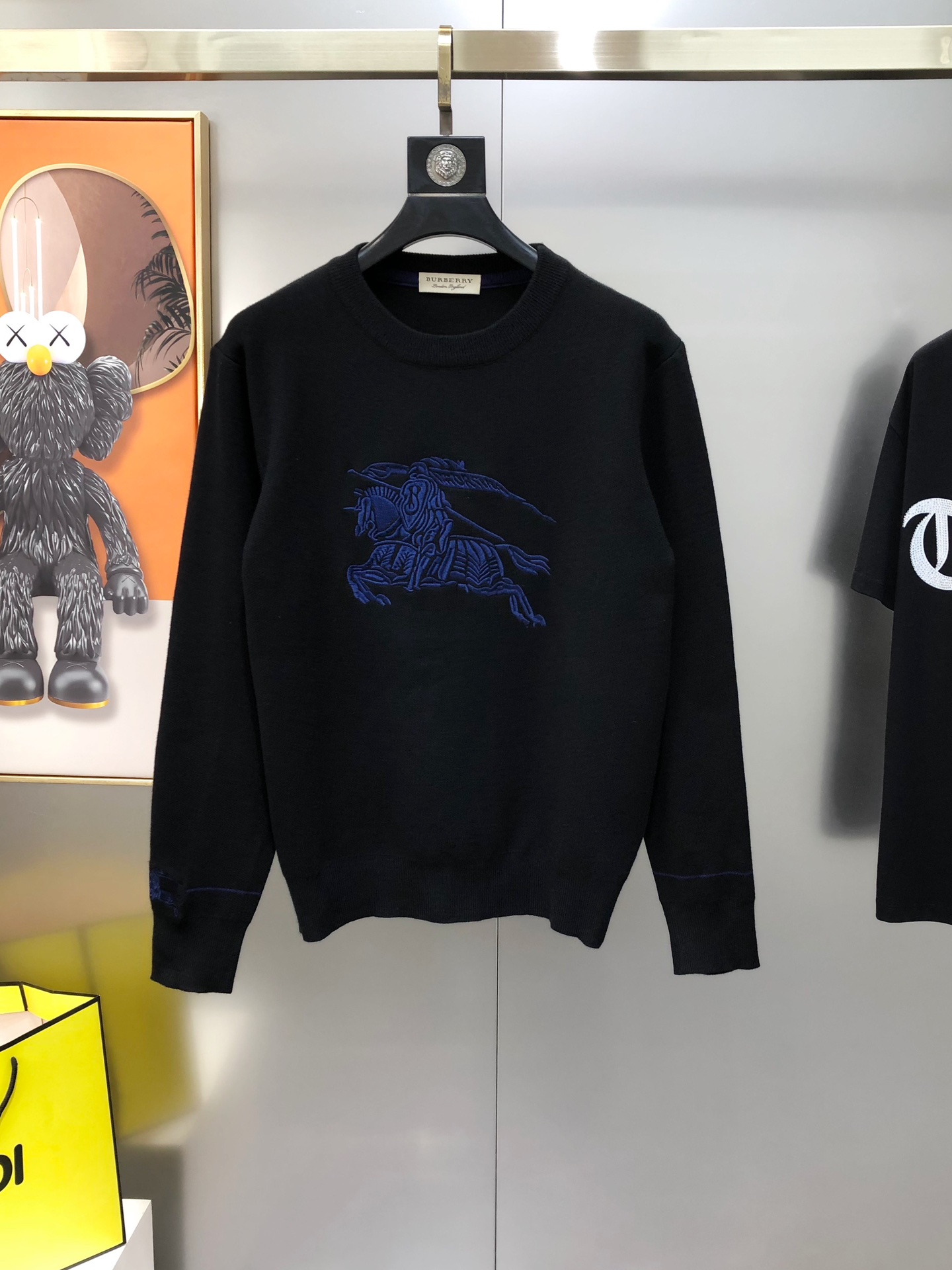 Burberry Male Basic Clothing Wool Black M-l-xl