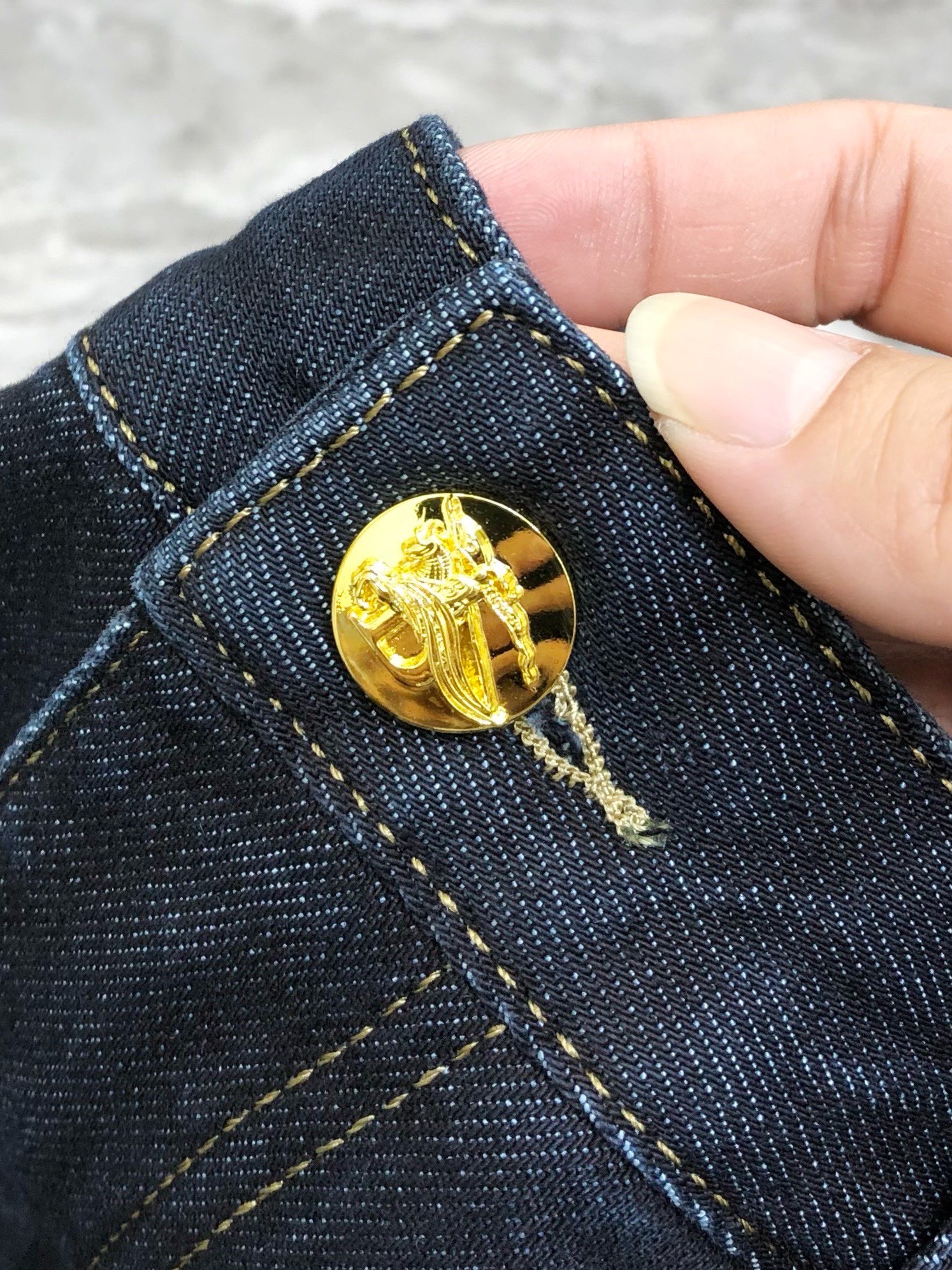 Burberry Male Jeans Cotton Printed L