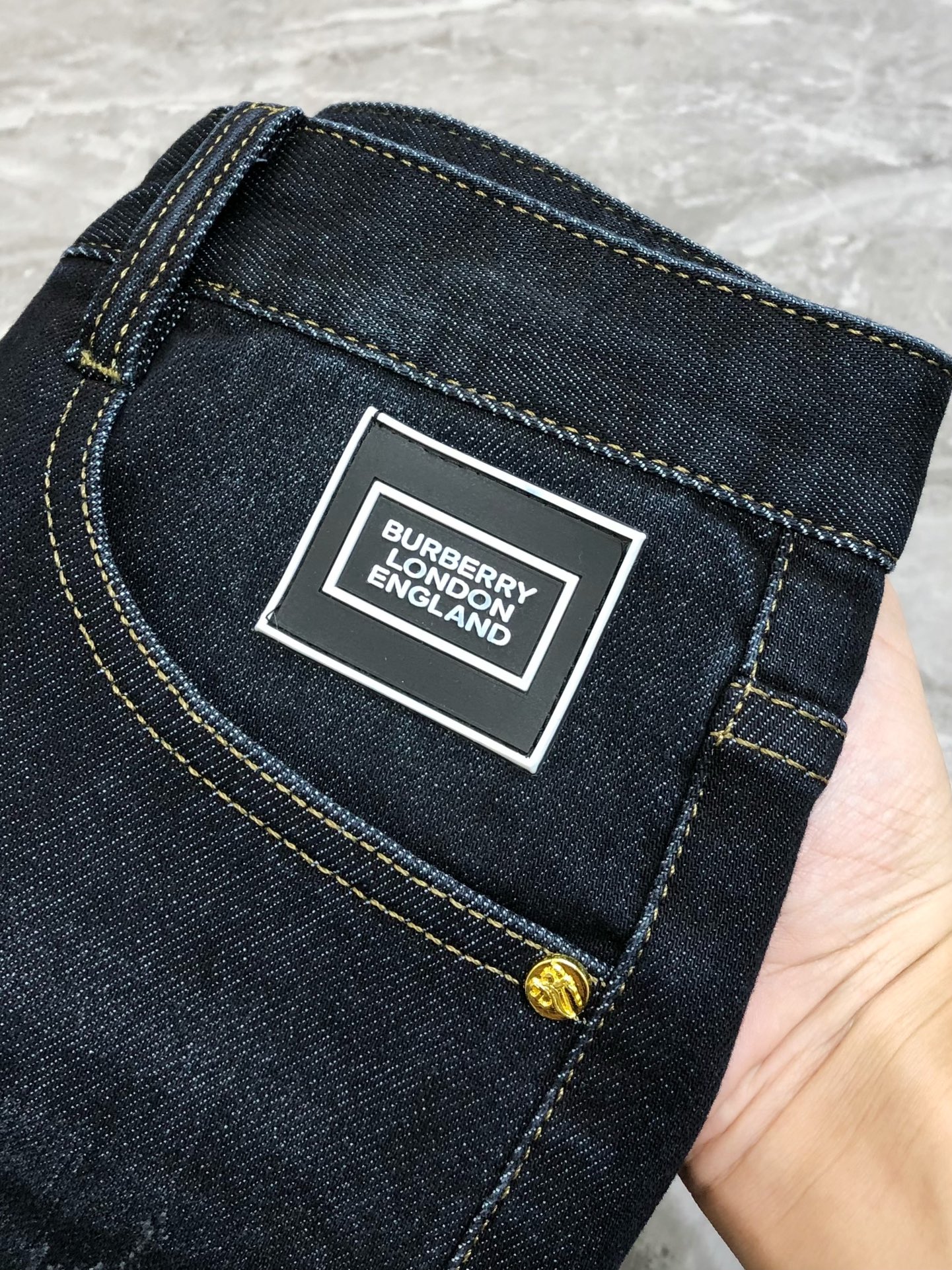 Burberry Male Jeans Cotton Printed L