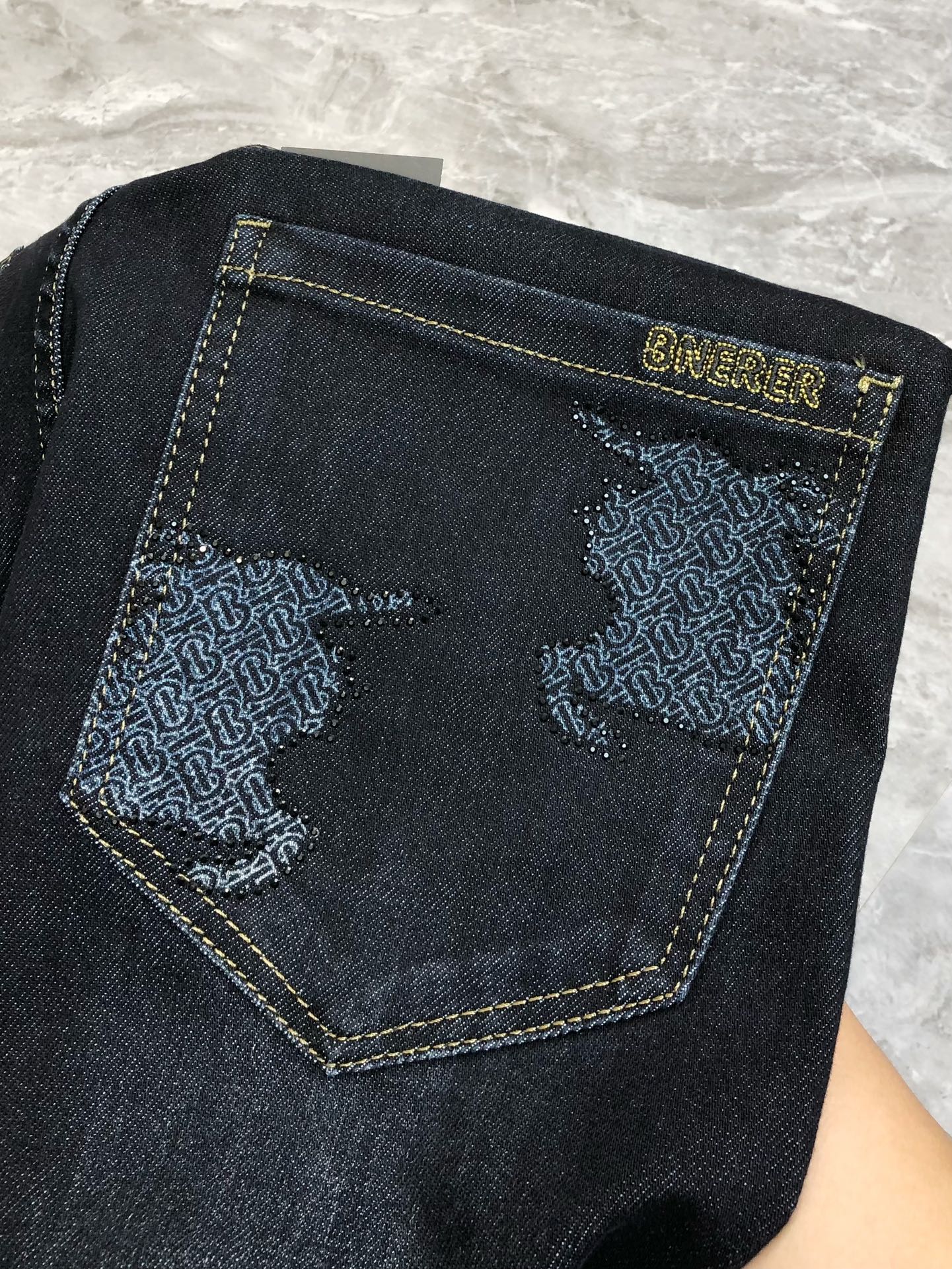 Burberry Male Jeans Cotton Printed L