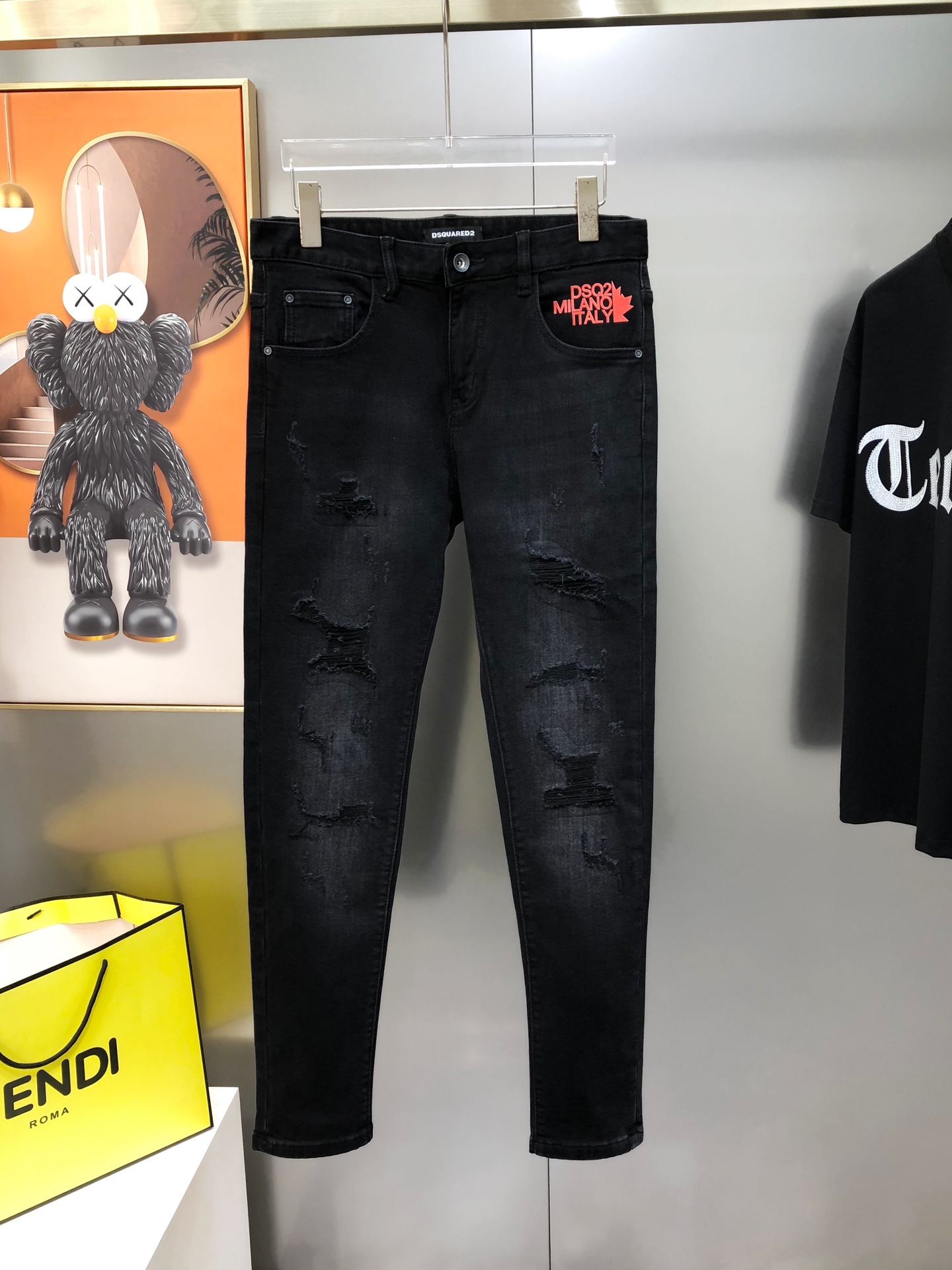 Male Jeans Cotton Fleece Lined