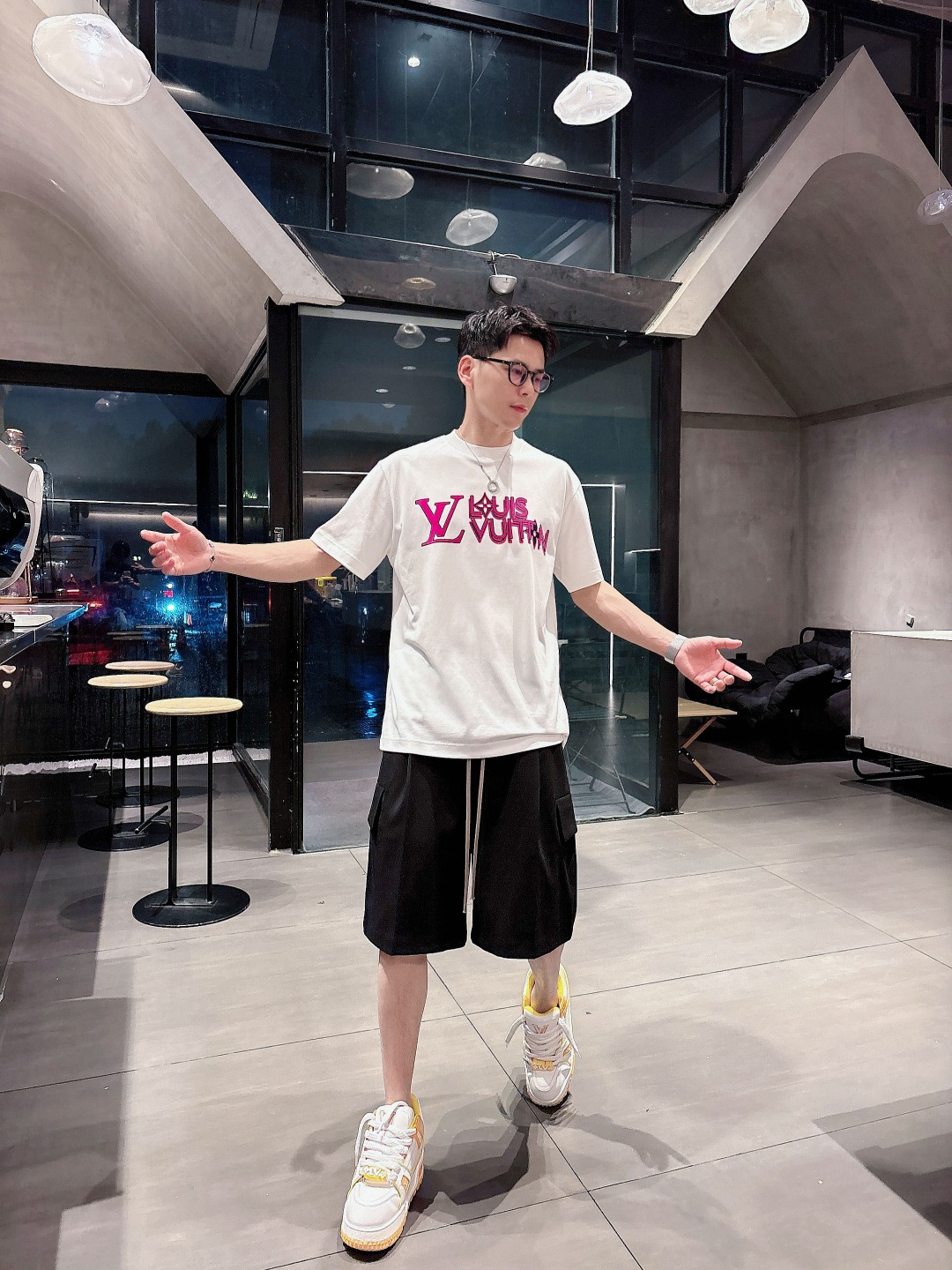 Louis Vuitton Couple Basic Clothing Cotton S-m-l-xl