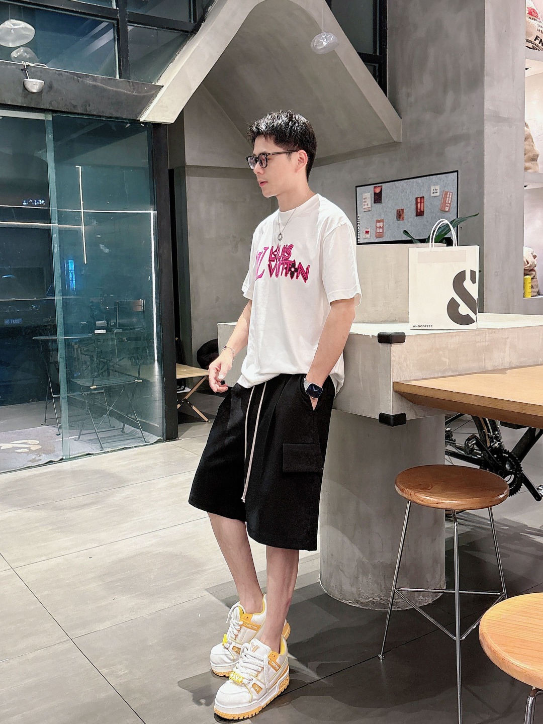 Louis Vuitton Couple Basic Clothing Cotton S-m-l-xl