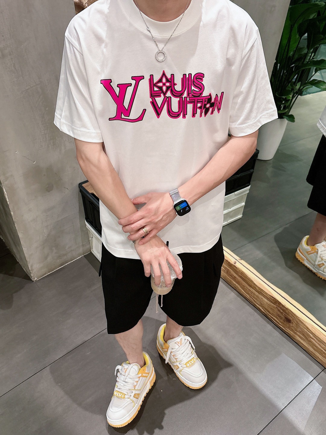 Louis Vuitton Couple Basic Clothing Cotton S-m-l-xl