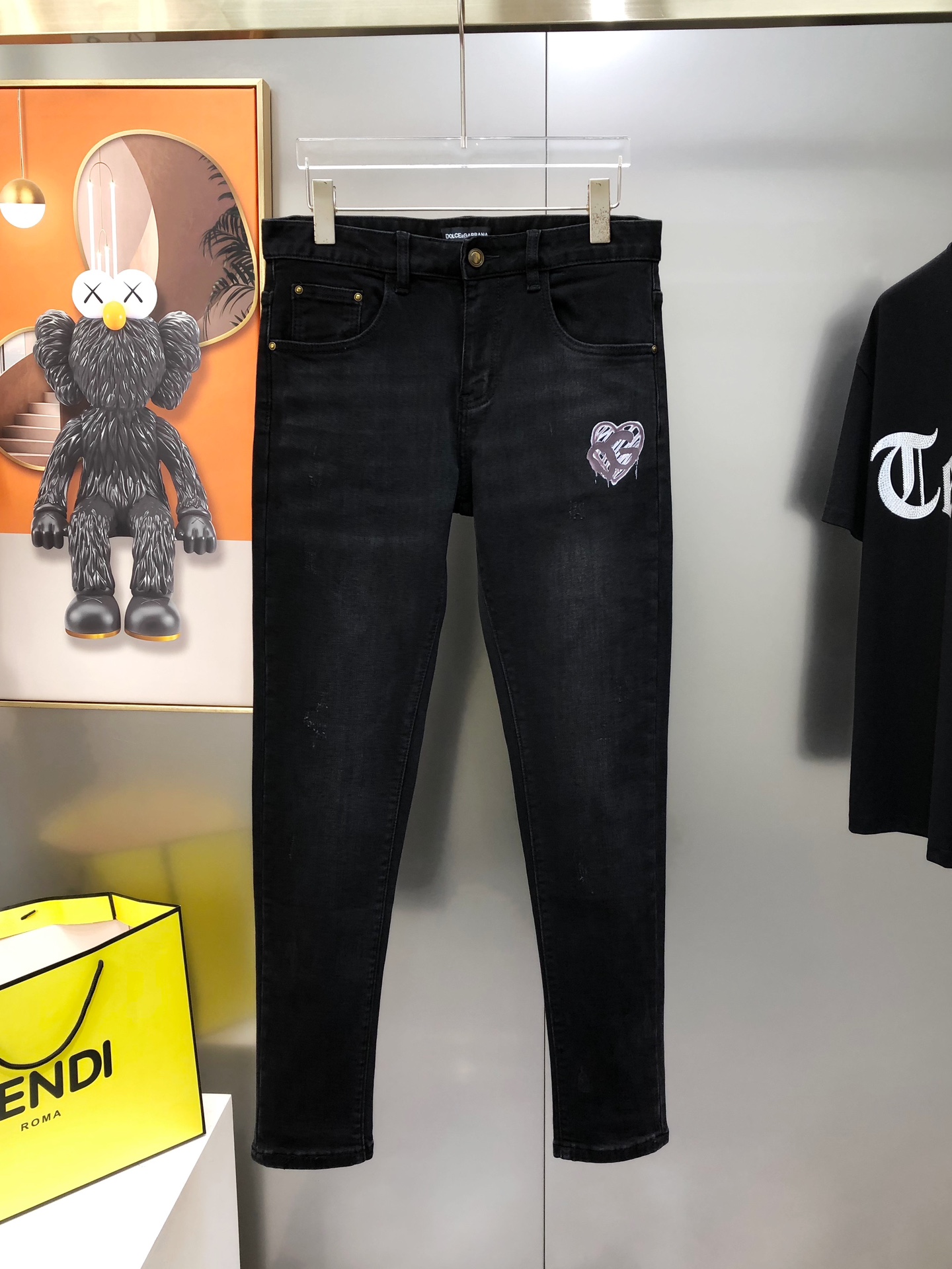 Dolcegabbana Male Jeans Cotton Fleece Lined