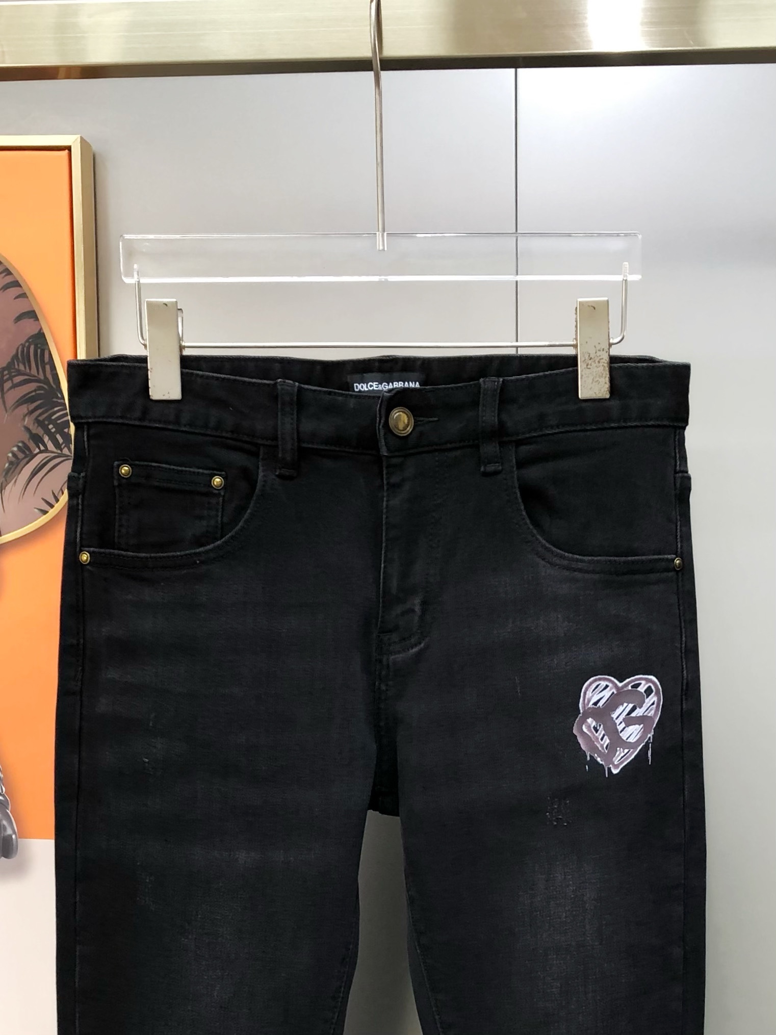 Dolcegabbana Male Jeans Cotton Fleece Lined