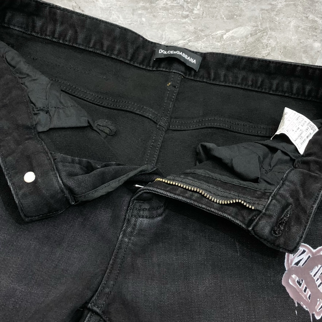 Dolcegabbana Male Jeans Cotton Fleece Lined