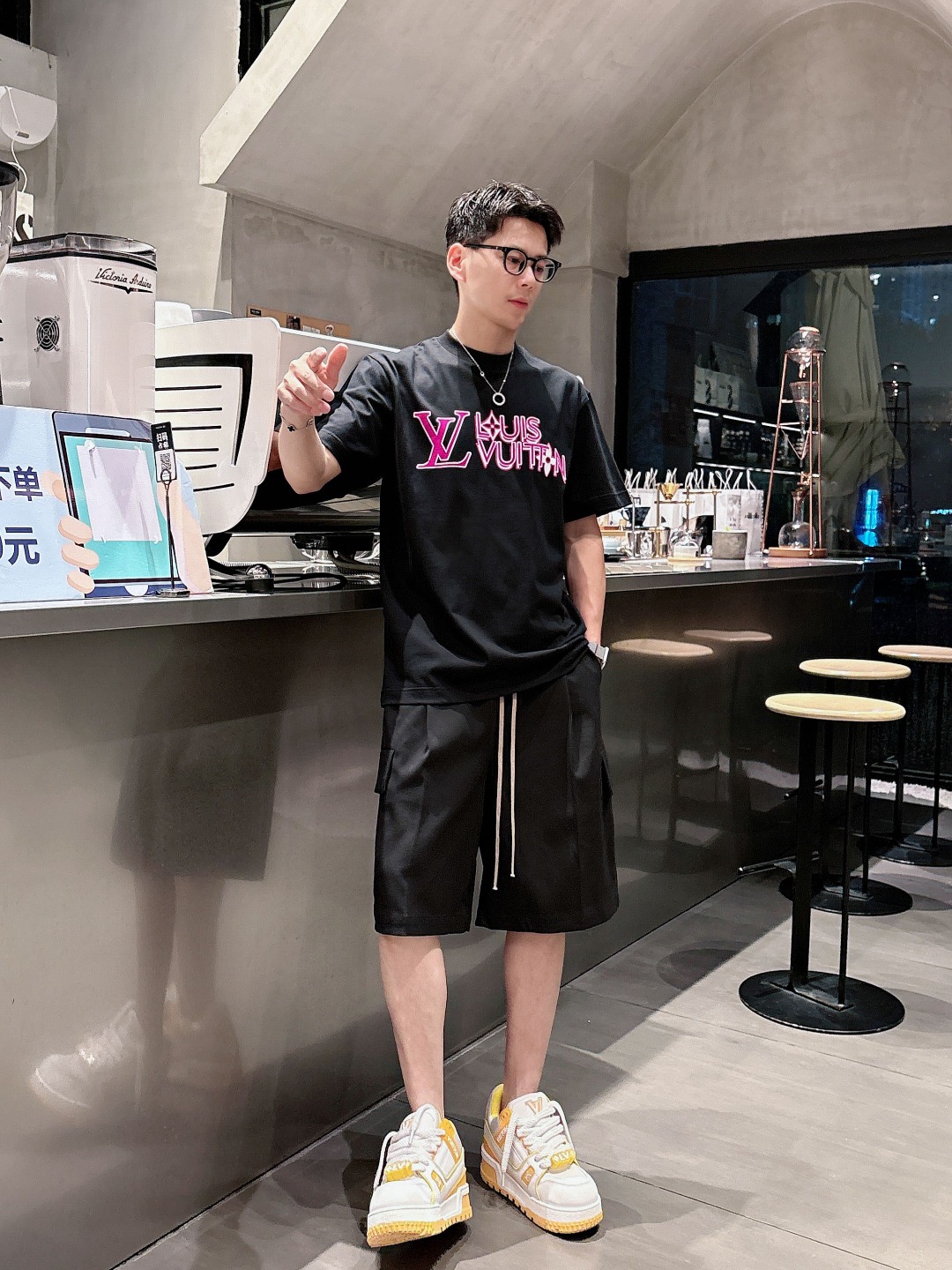 Louis Vuitton Couple Basic Clothing Cotton S-m-l-xl