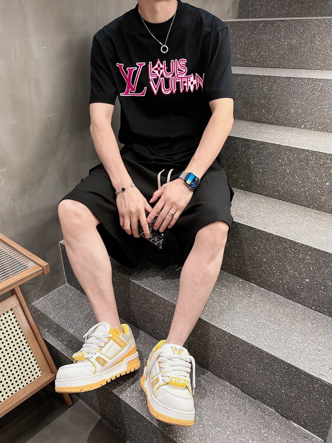 Louis Vuitton Couple Basic Clothing Cotton S-m-l-xl