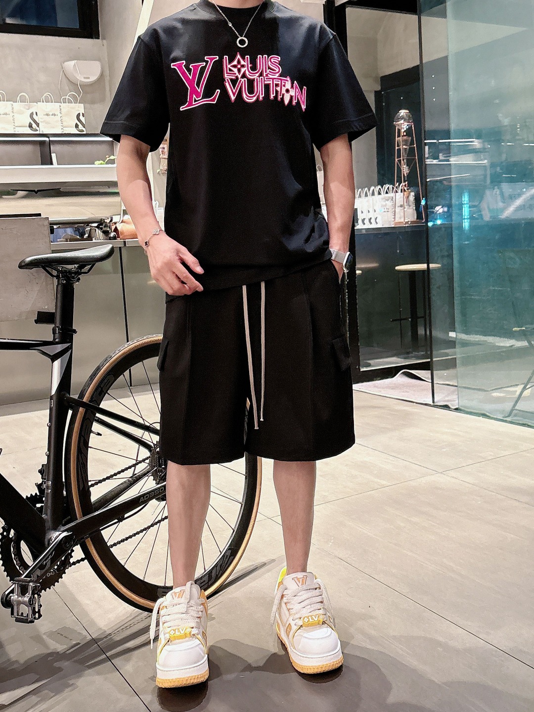 Louis Vuitton Couple Basic Clothing Cotton S-m-l-xl