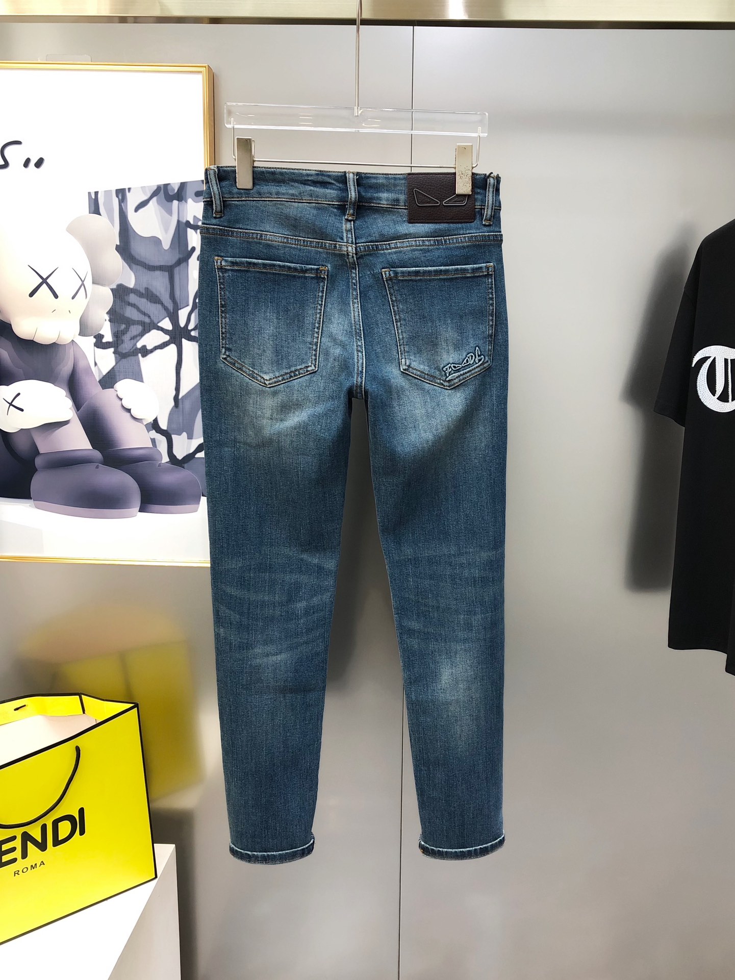 Fendi Male Jeans Cotton Slim Fit L