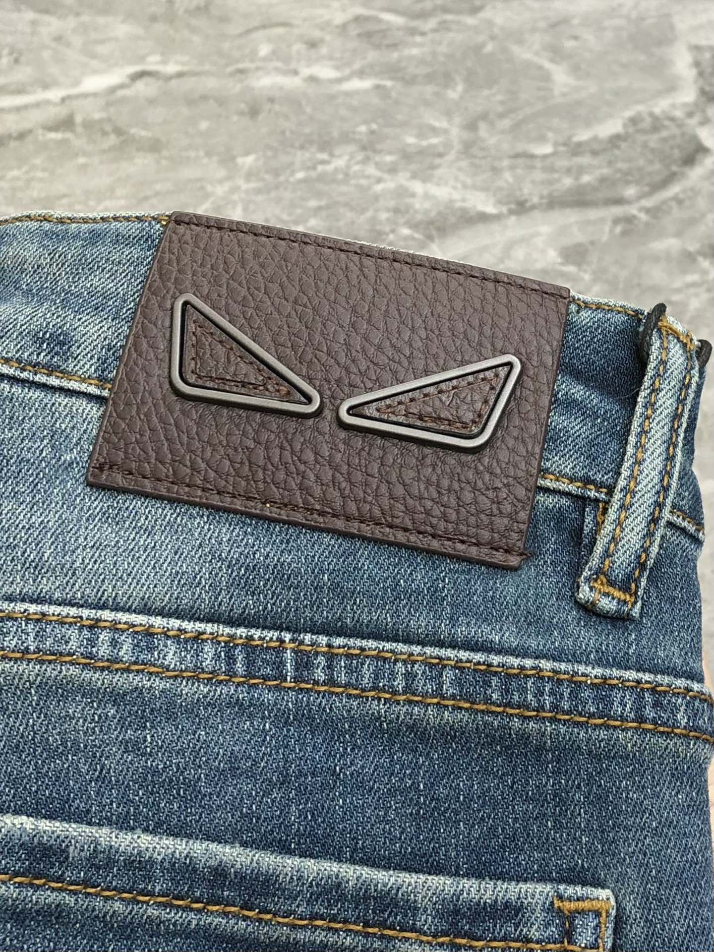 Fendi Male Jeans Cotton Slim Fit L