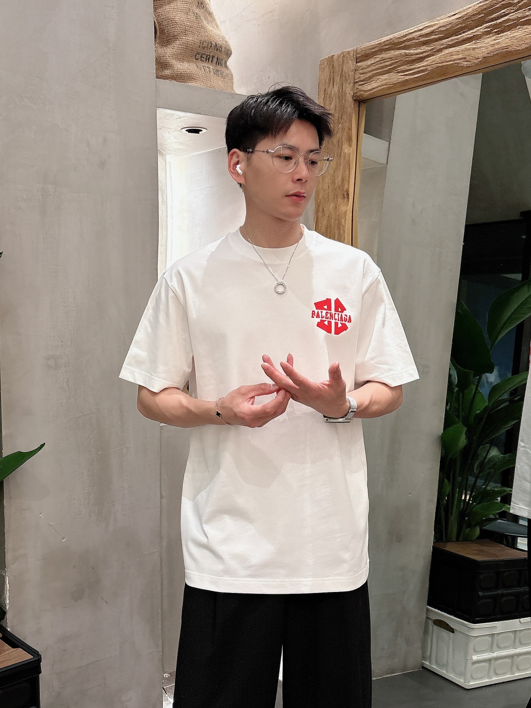 Balenciaga Couple Basic Clothing Cotton S-m-l-xl