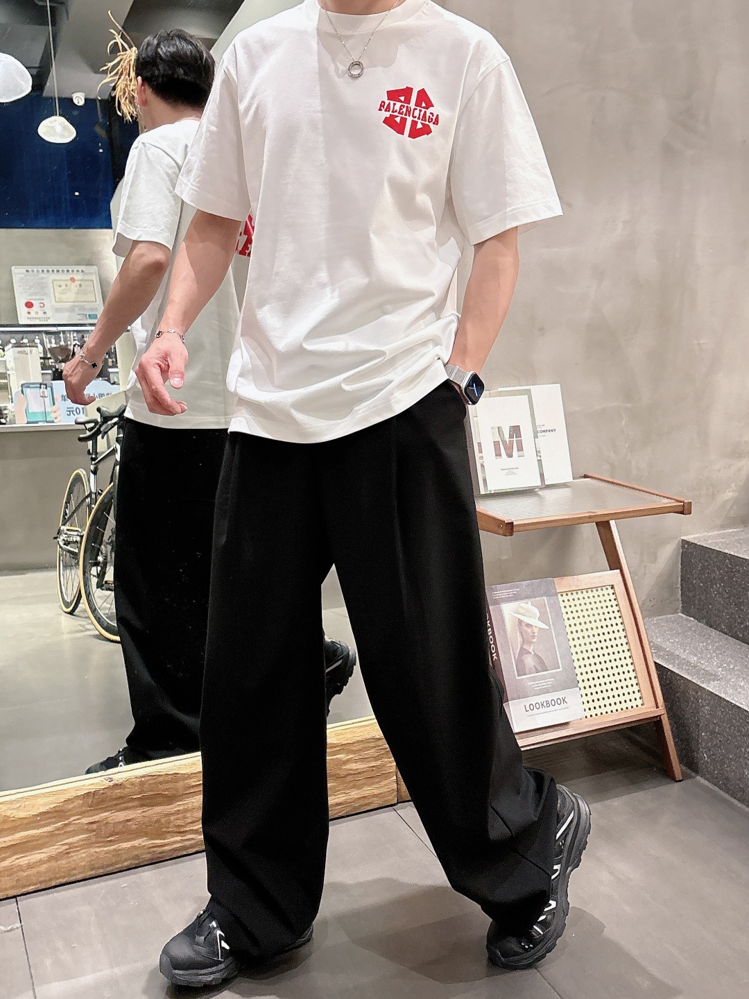 Balenciaga Couple Basic Clothing Cotton S-m-l-xl