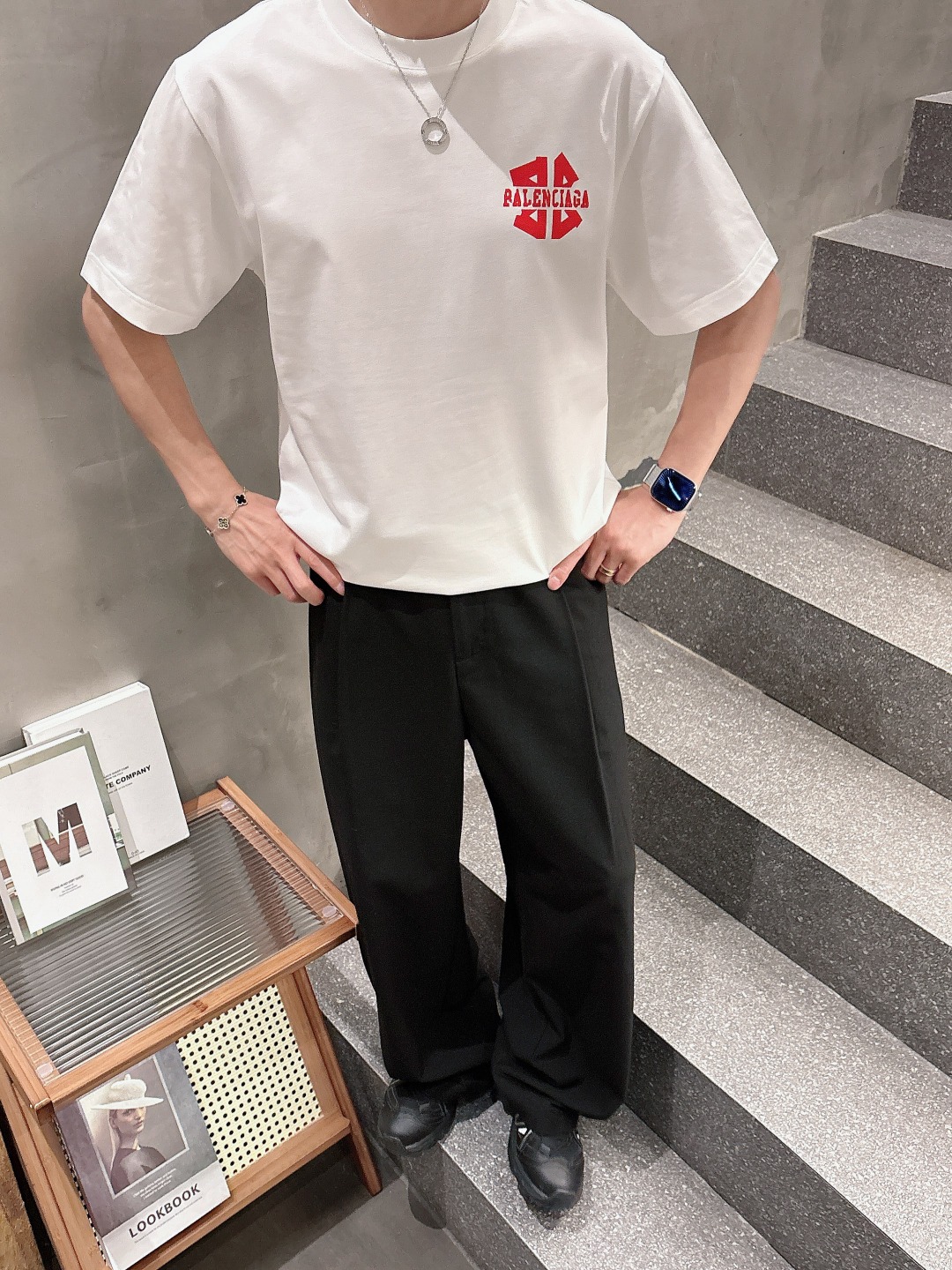 Balenciaga Couple Basic Clothing Cotton S-m-l-xl