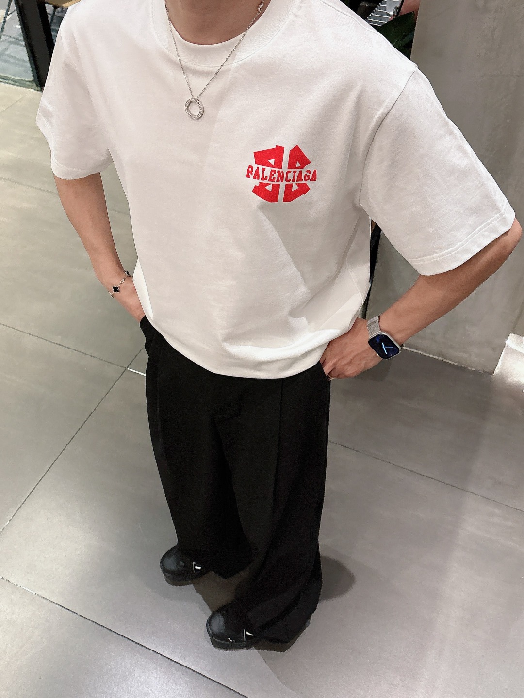 Balenciaga Couple Basic Clothing Cotton S-m-l-xl