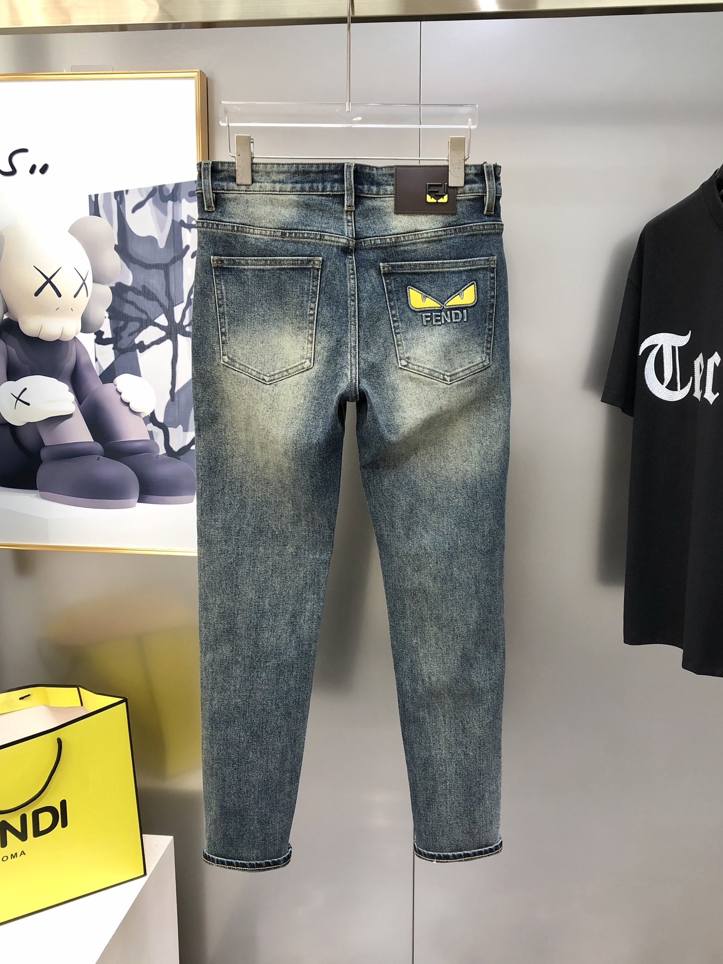Fendi Male Jeans Cotton Slim Fit L