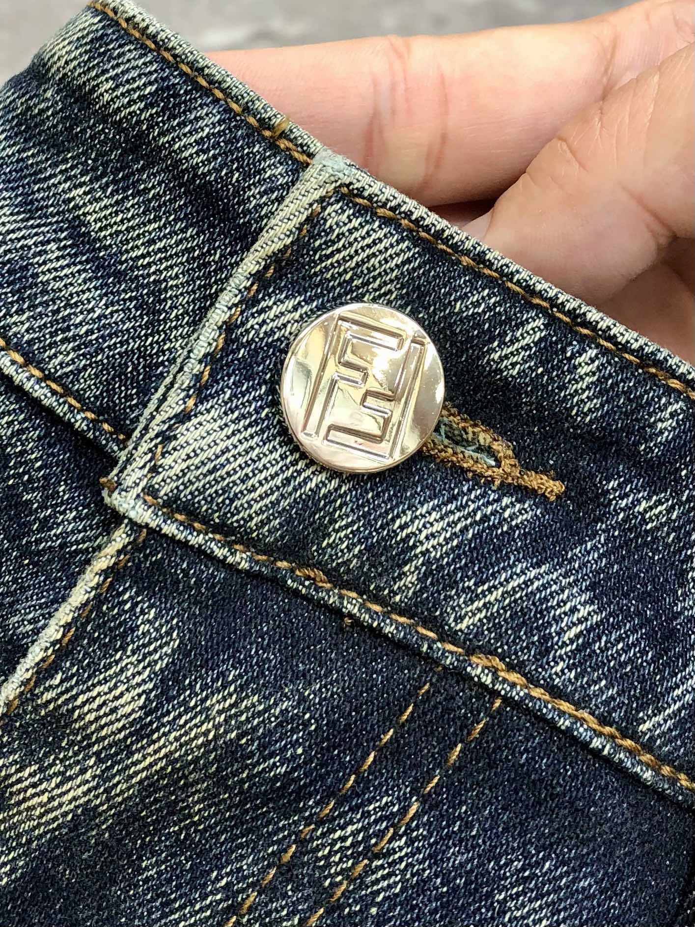 Fendi Male Jeans Cotton Slim Fit L