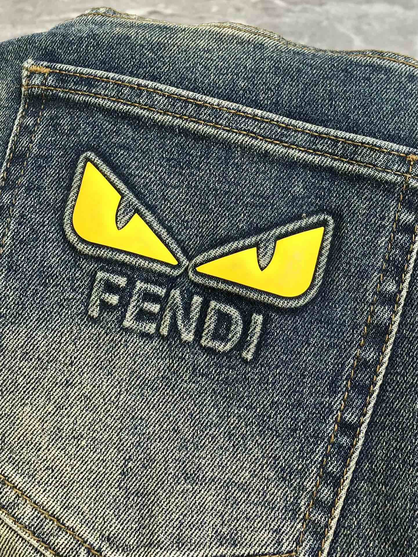 Fendi Male Jeans Cotton Slim Fit L