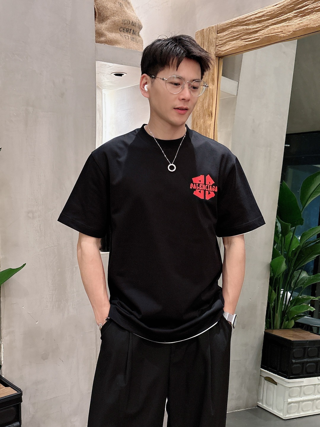 Balenciaga Couple Basic Clothing Cotton S-m-l-xl