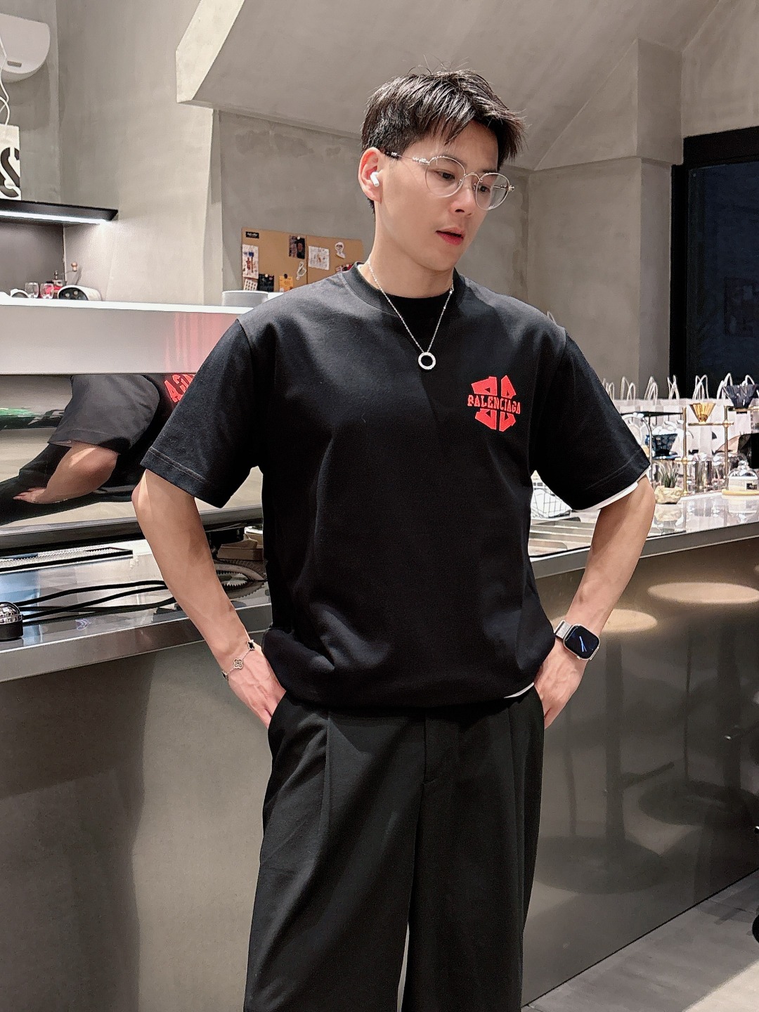 Balenciaga Couple Basic Clothing Cotton S-m-l-xl