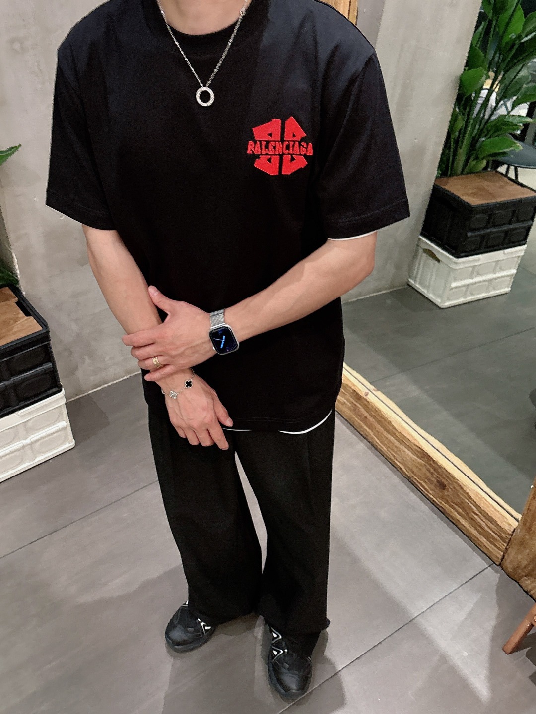 Balenciaga Couple Basic Clothing Cotton S-m-l-xl