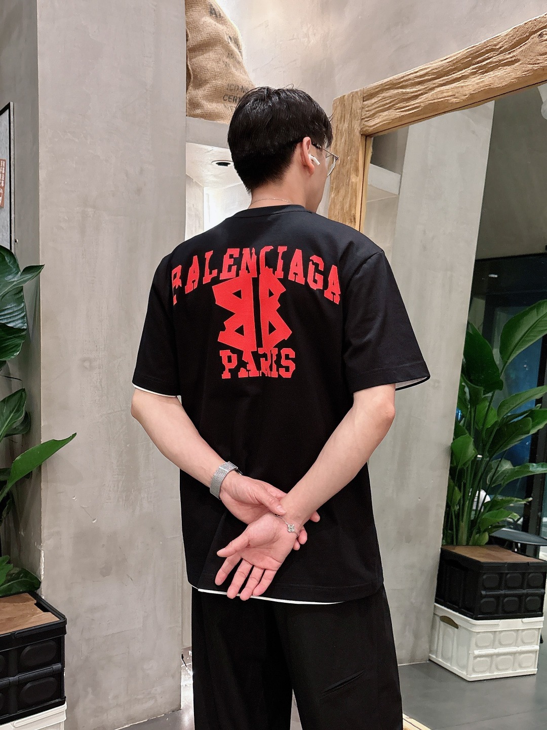 Balenciaga Couple Basic Clothing Cotton S-m-l-xl