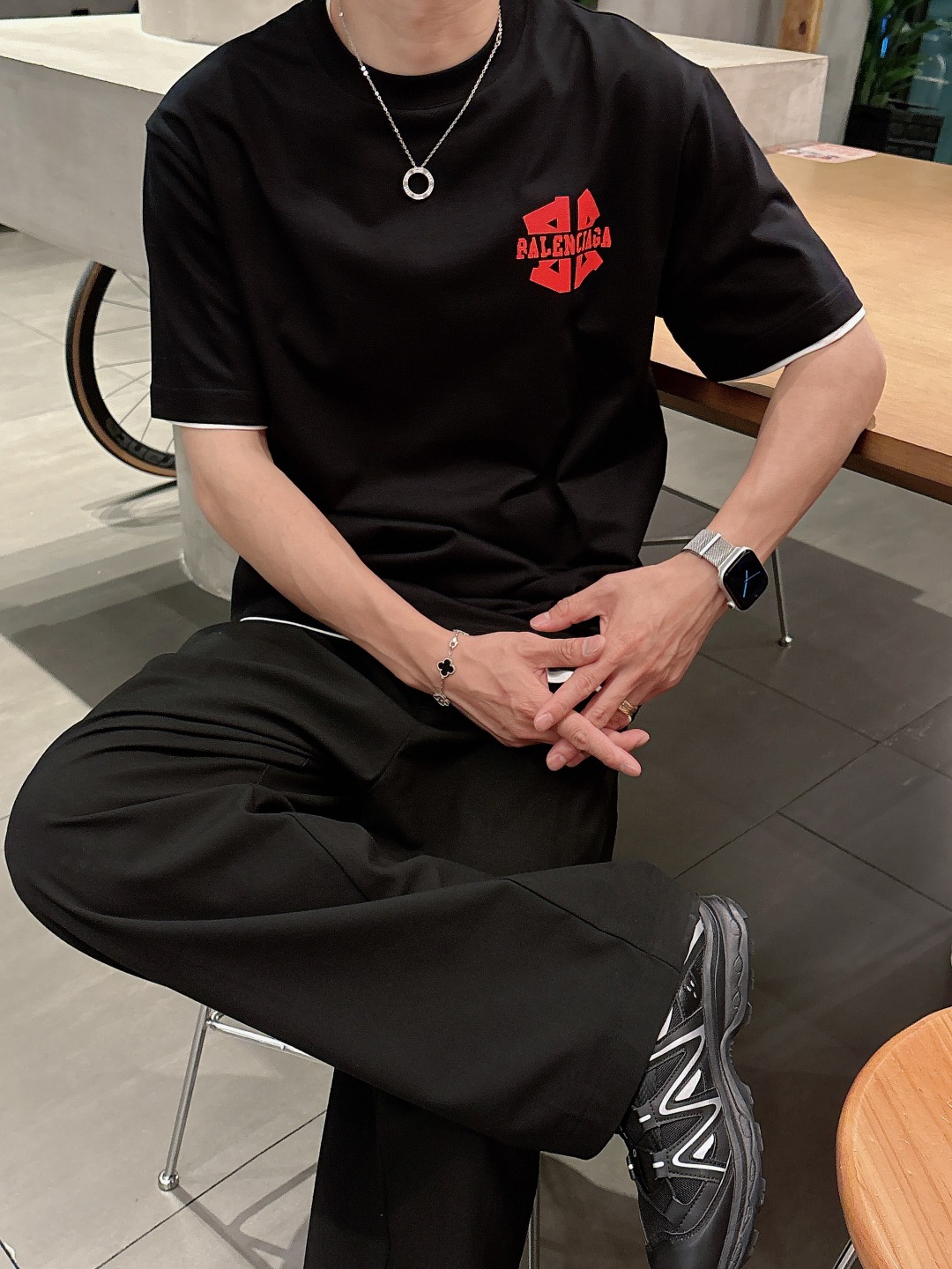 Balenciaga Couple Basic Clothing Cotton S-m-l-xl