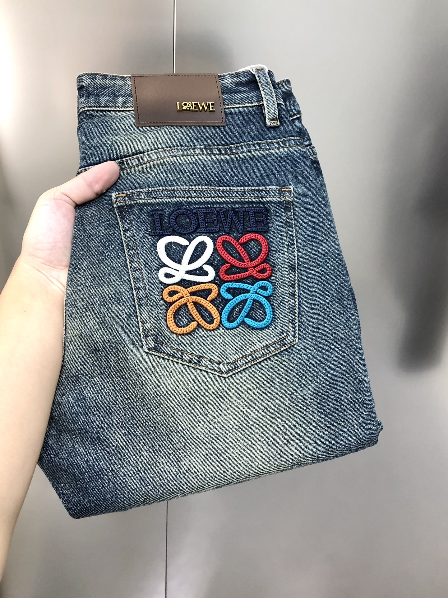 Loewe Male Jeans Cotton Slim Fit L