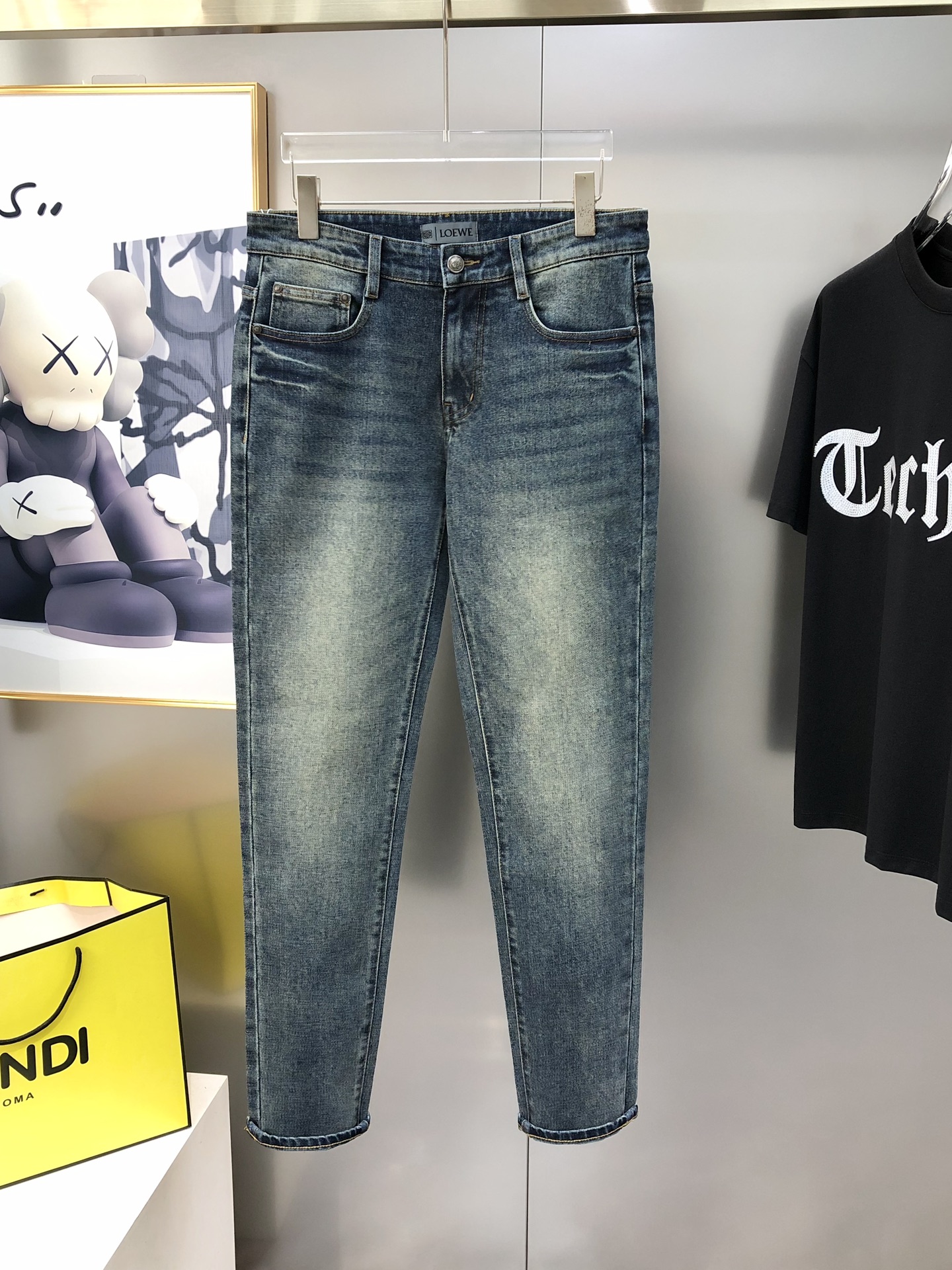 Loewe Male Jeans Cotton Slim Fit L