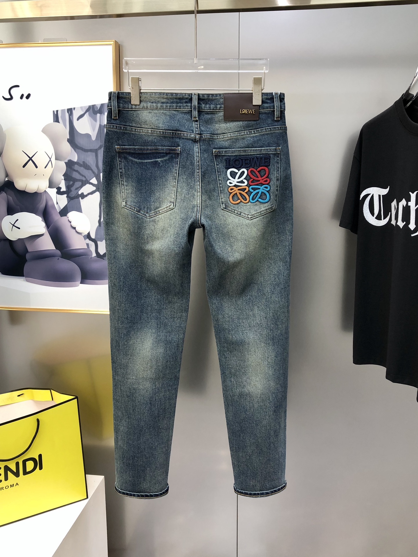 Loewe Male Jeans Cotton Slim Fit L