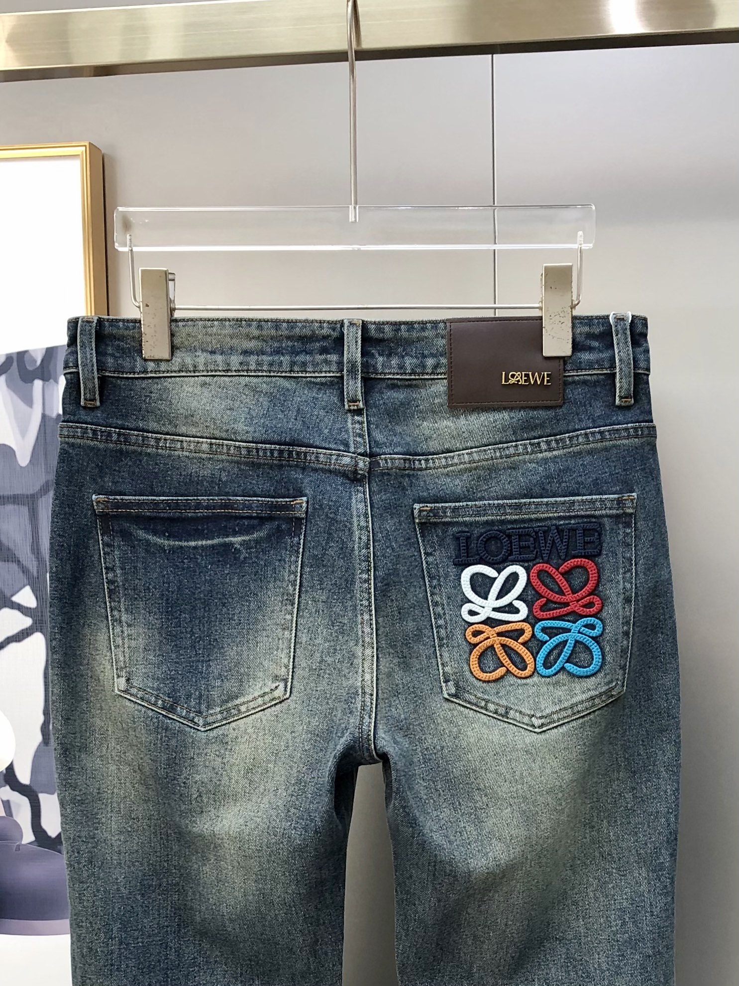 Loewe Male Jeans Cotton Slim Fit L