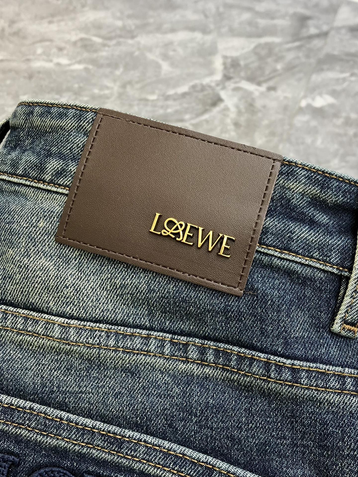 Loewe Male Jeans Cotton Slim Fit L
