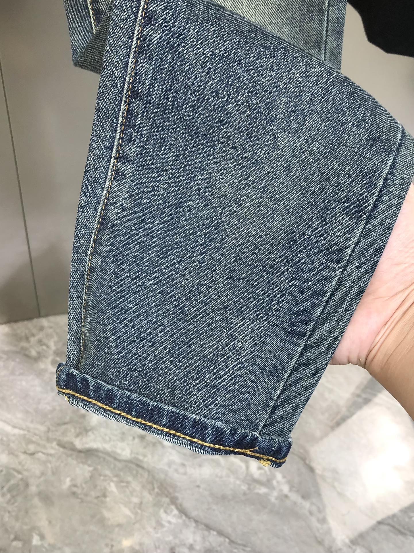 Loewe Male Jeans Cotton Slim Fit L