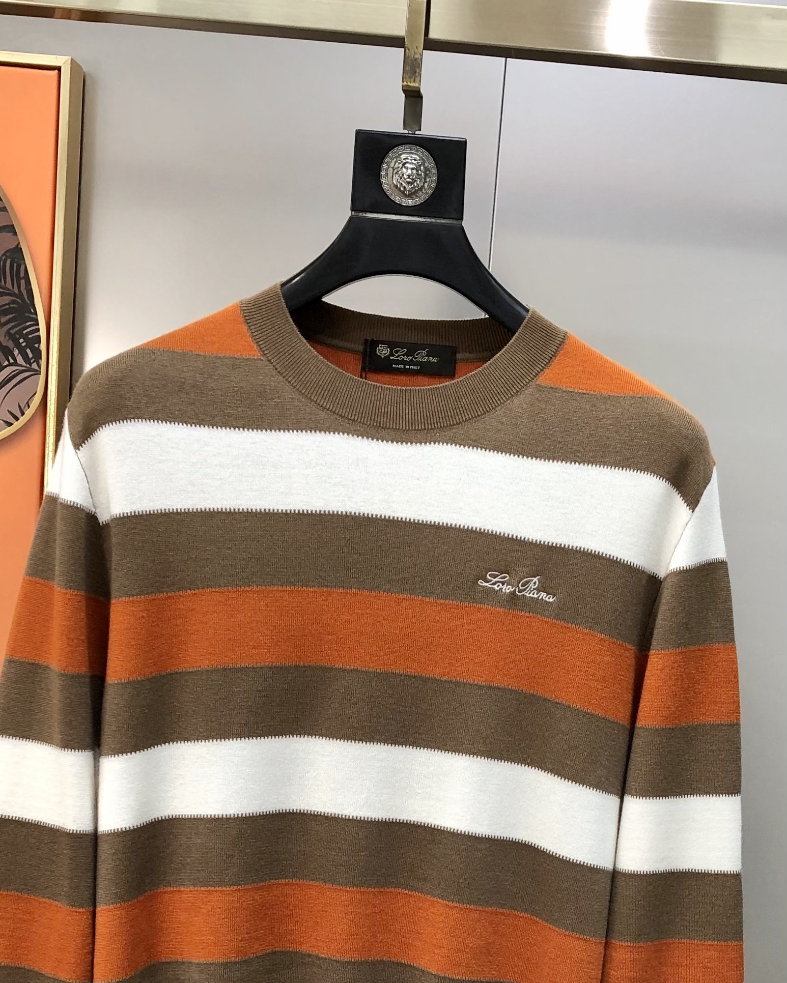 Loro Piana Male Basic Clothing Wool Striped M-l-xl