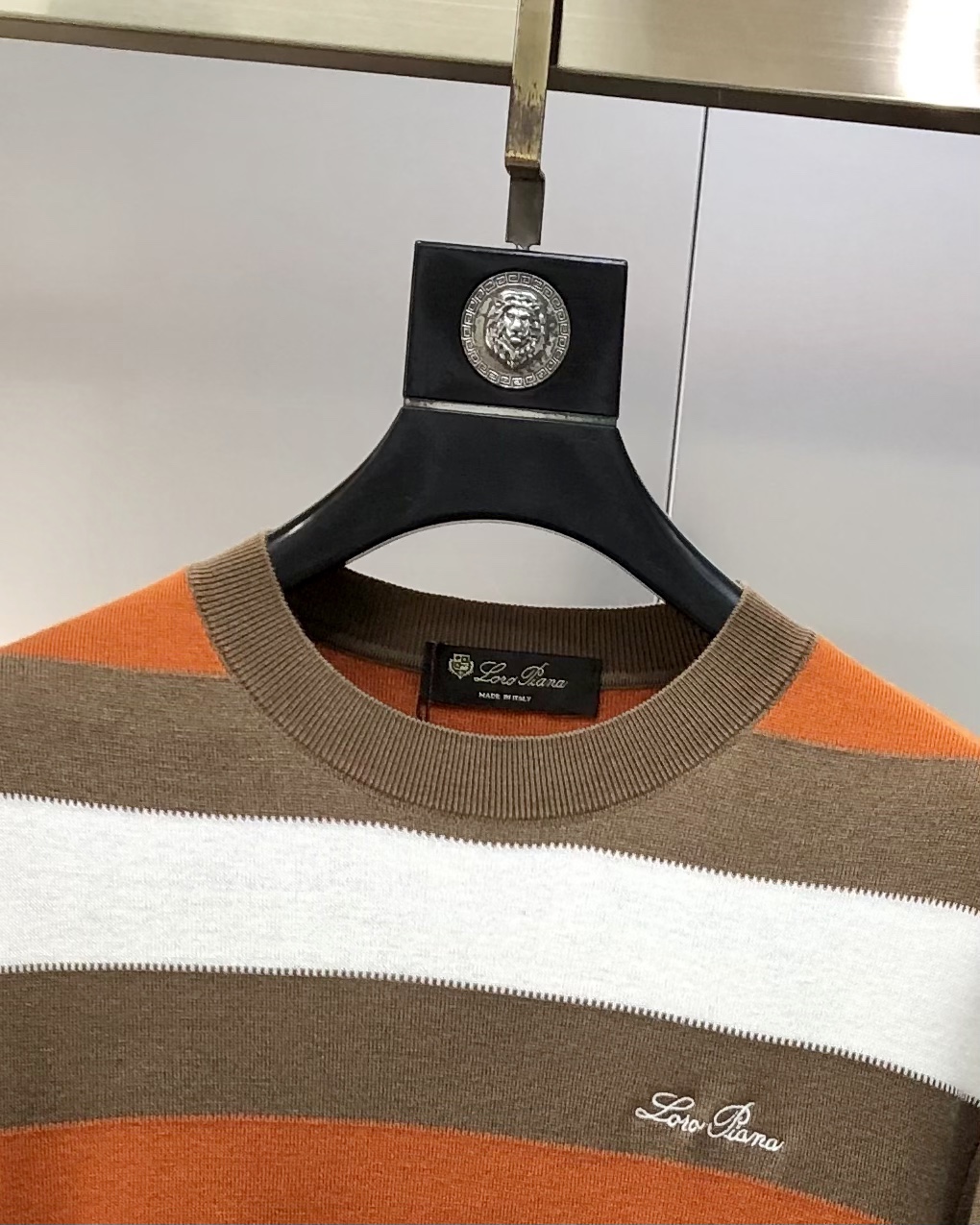 Loro Piana Male Basic Clothing Wool Striped M-l-xl