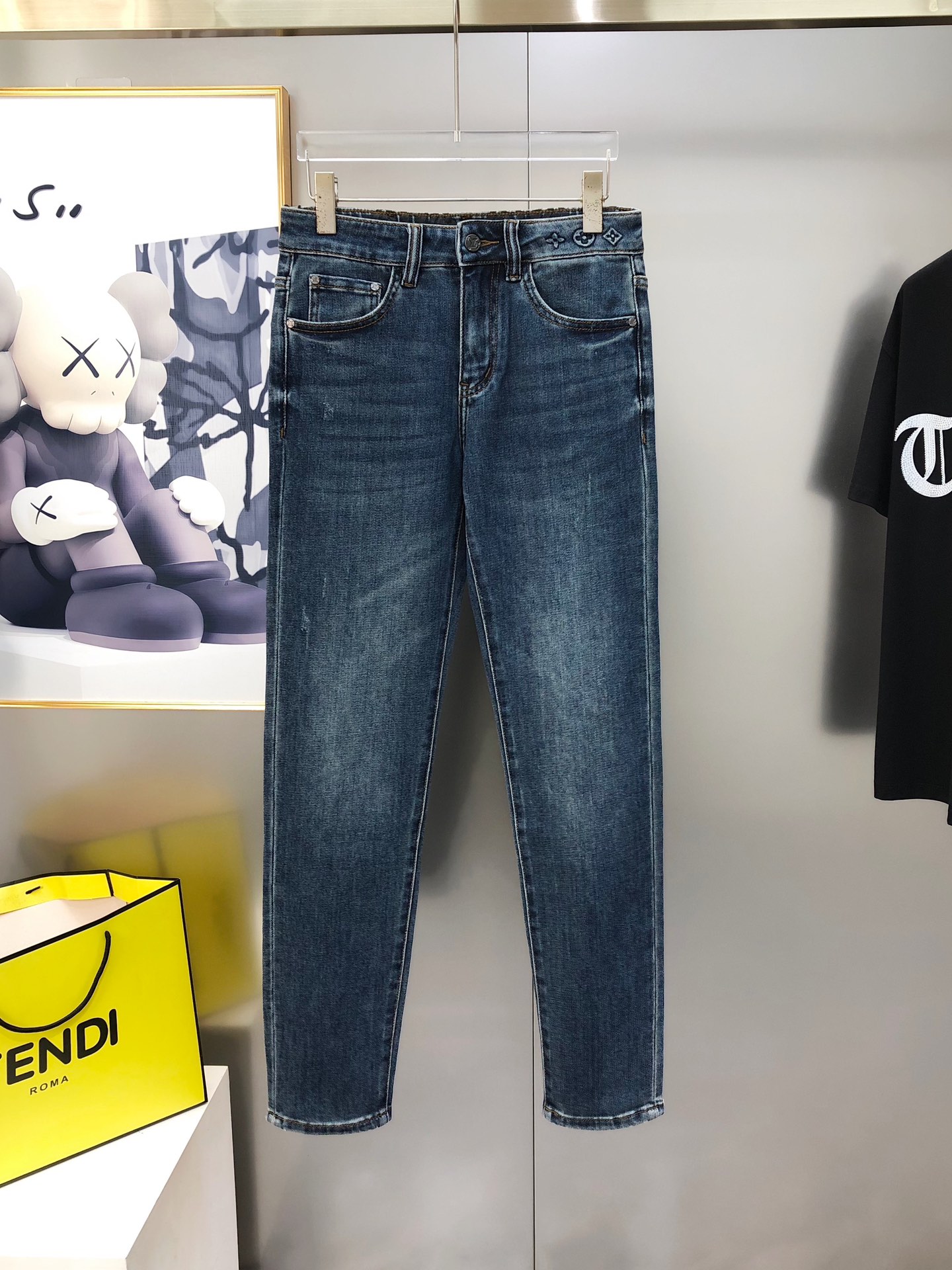 Louis Vuitton Male Jeans Cotton Slim Fit L