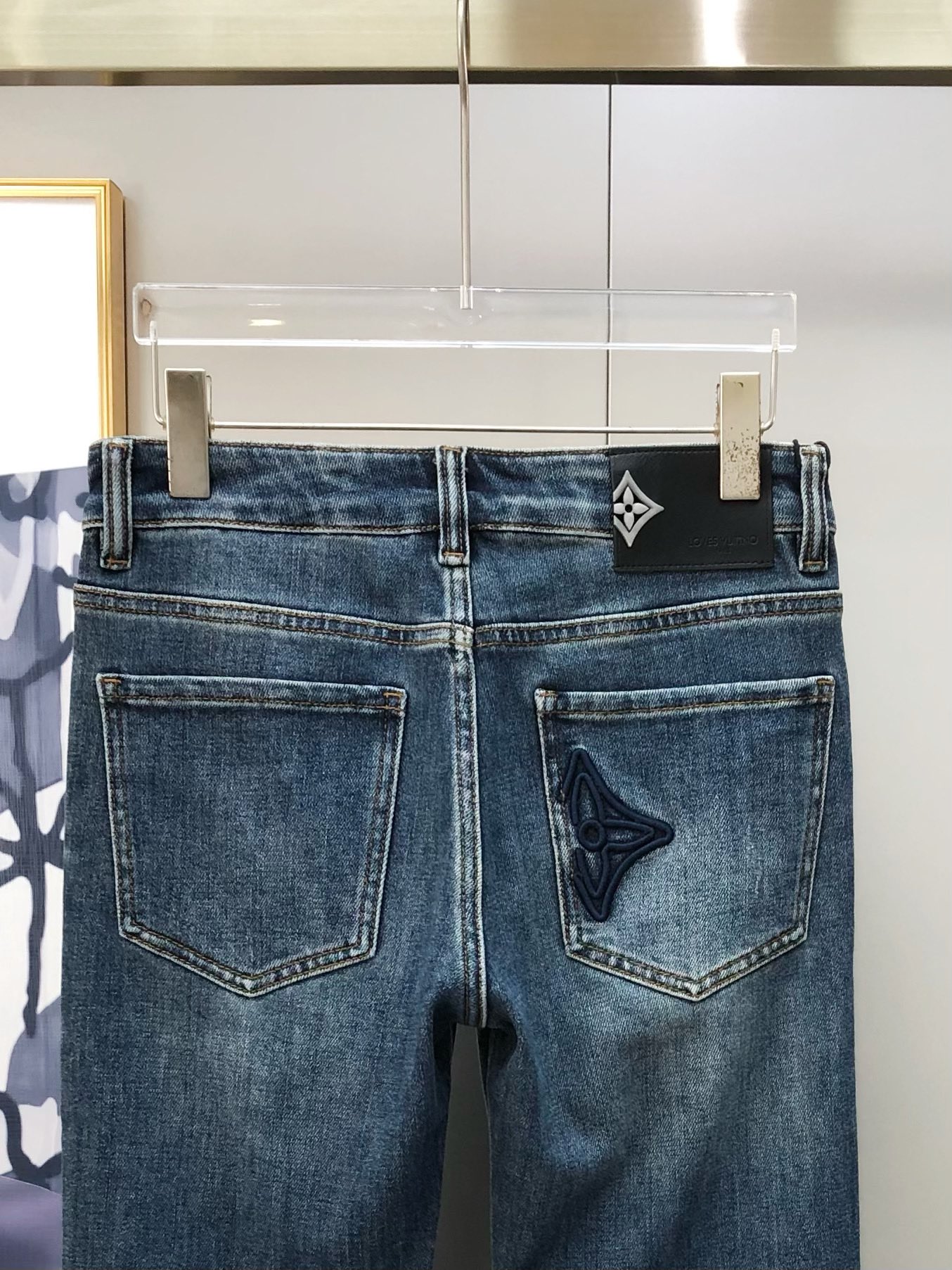 Louis Vuitton Male Jeans Cotton Slim Fit L