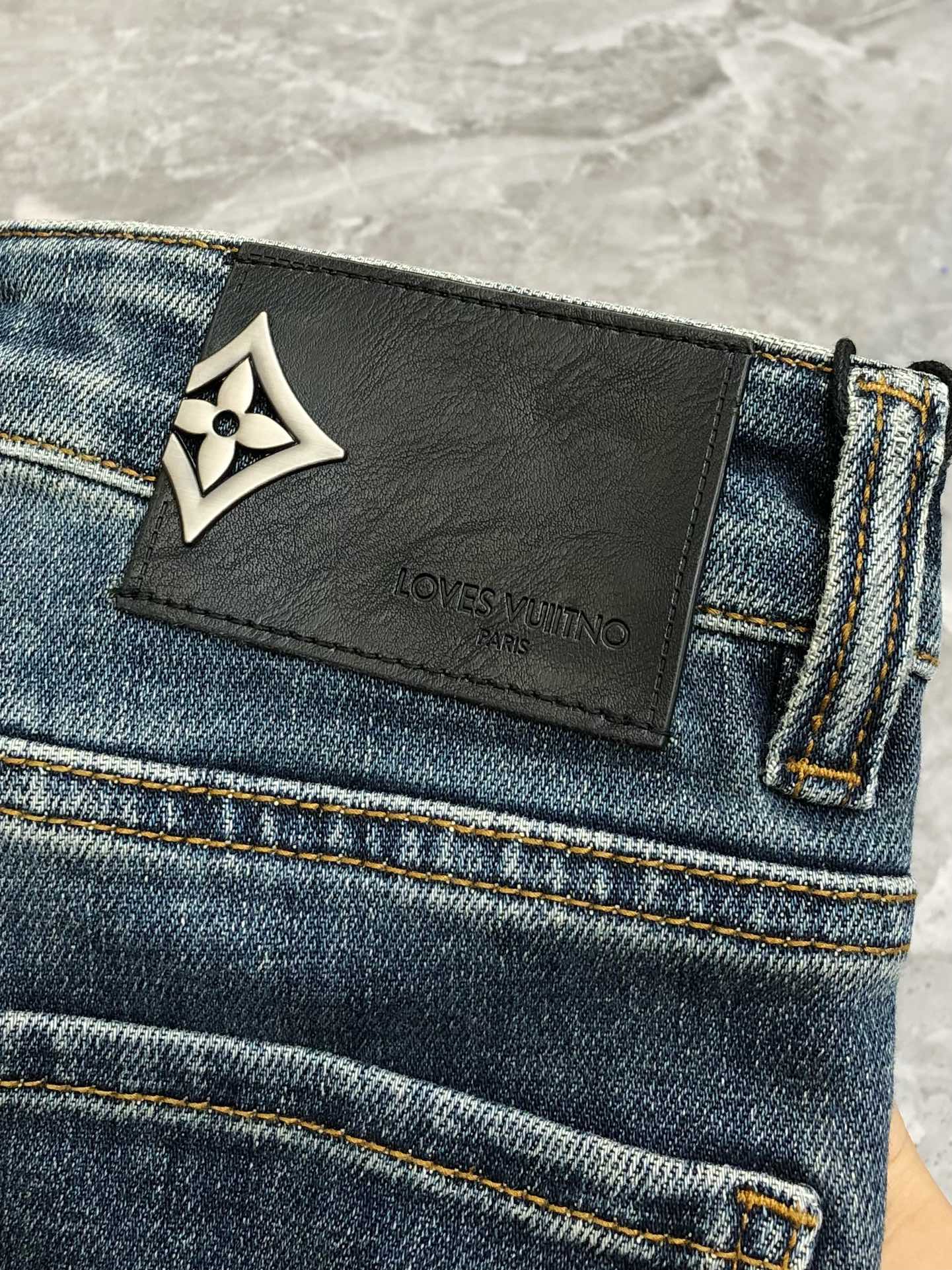 Louis Vuitton Male Jeans Cotton Slim Fit L