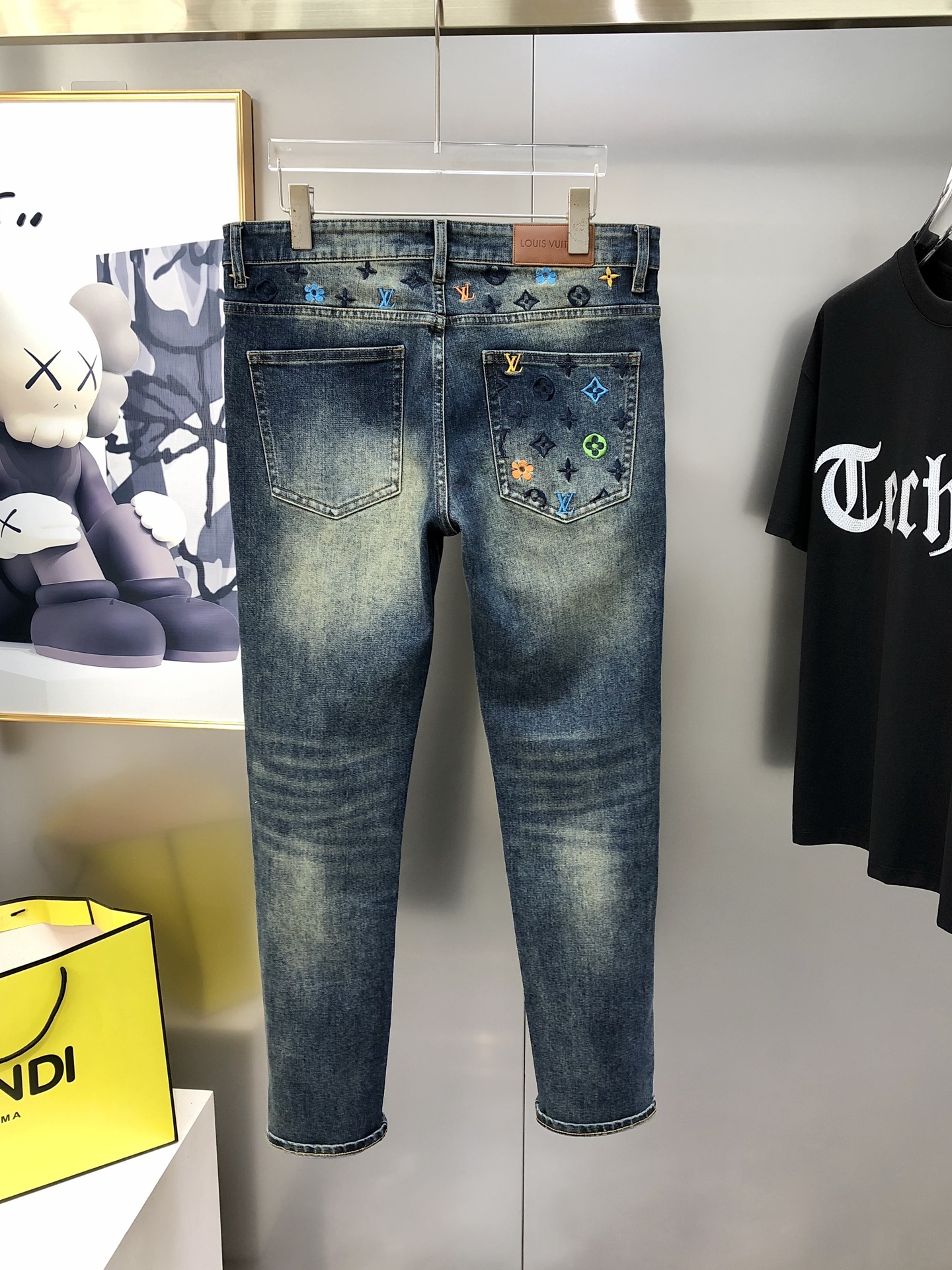 Louis Vuitton Male Jeans Cotton Slim Fit L
