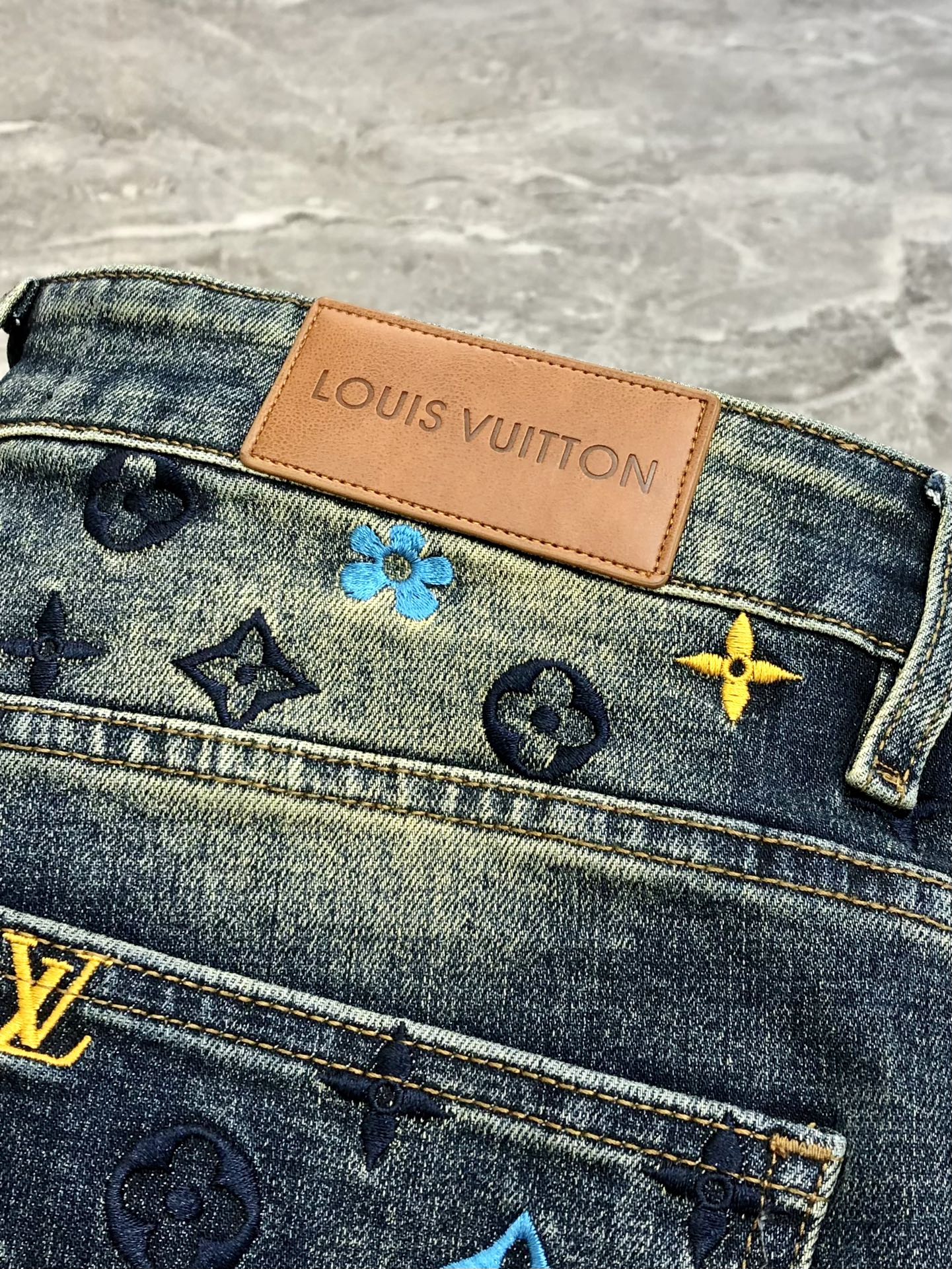 Louis Vuitton Male Jeans Cotton Slim Fit L