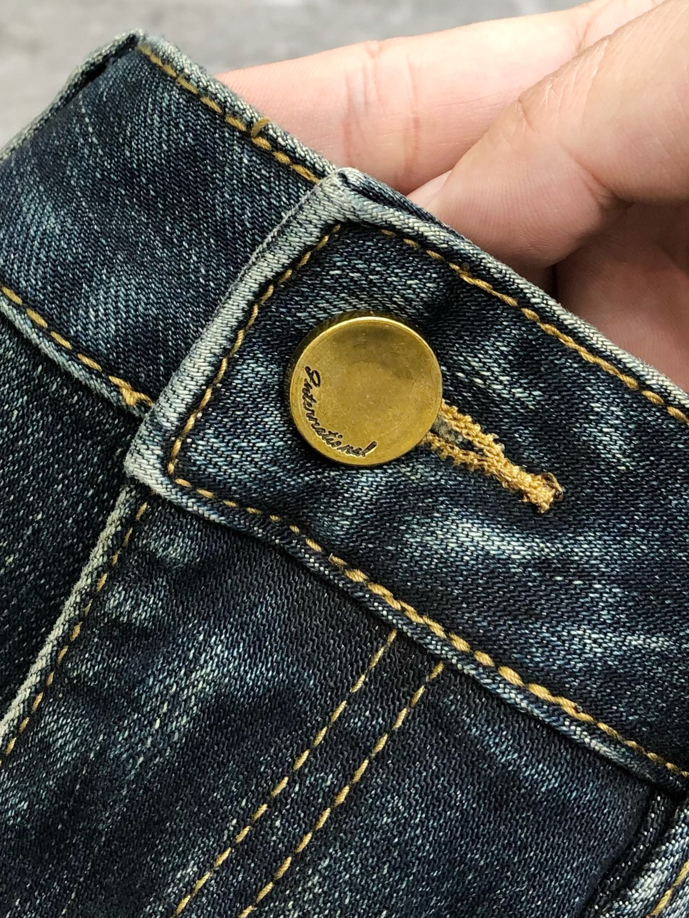 Louis Vuitton Male Jeans Cotton Fleece Lined L