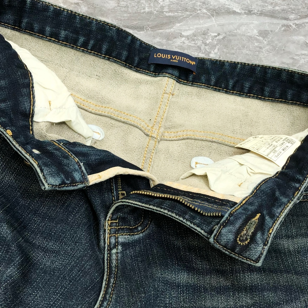 Louis Vuitton Male Jeans Cotton Fleece Lined L