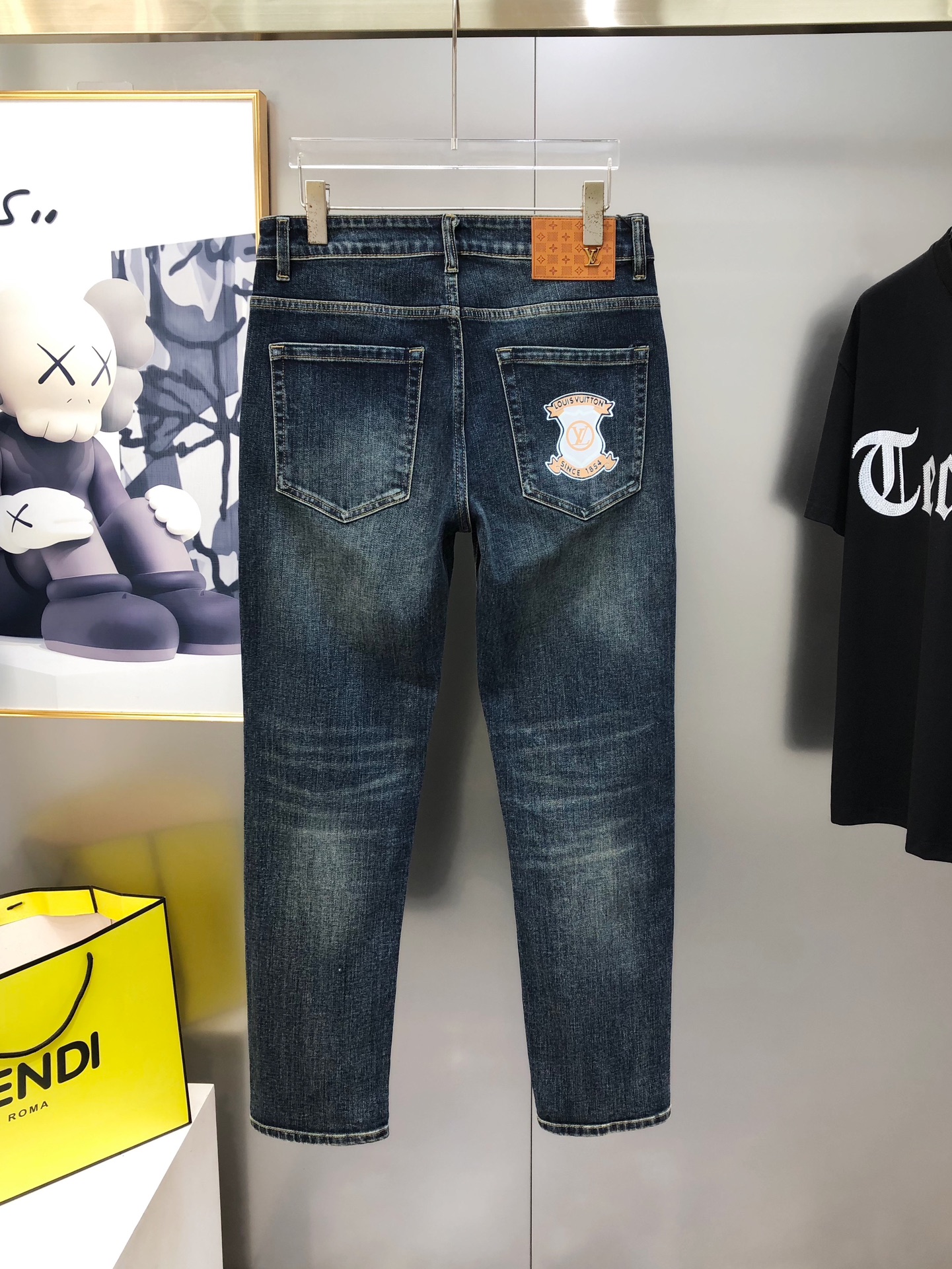 Louis Vuitton Male Jeans Cotton Slim Fit L