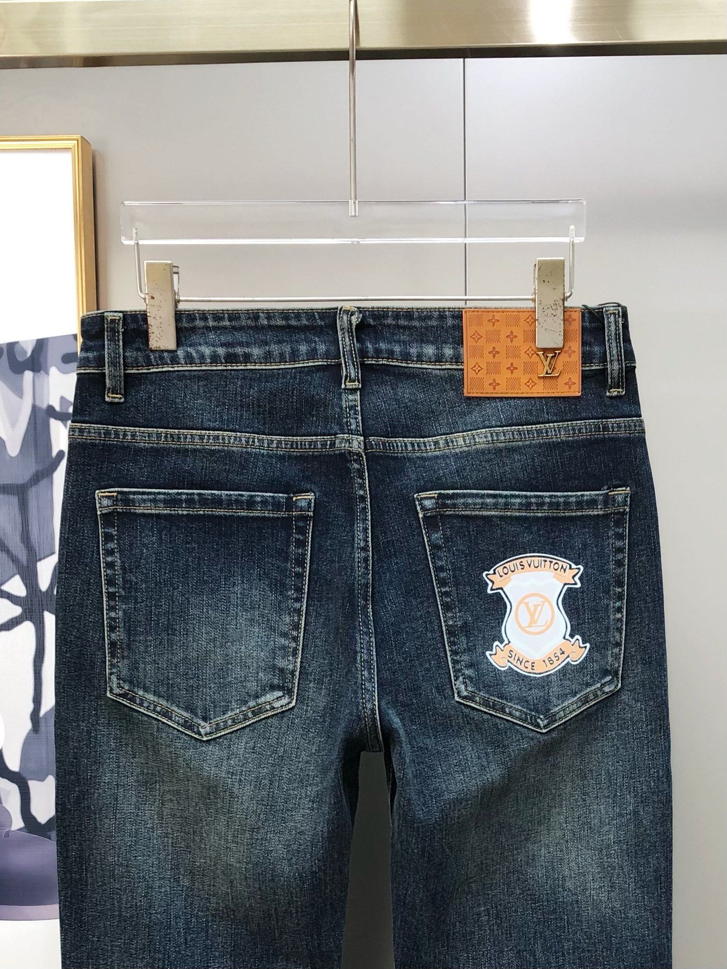 Louis Vuitton Male Jeans Cotton Slim Fit L