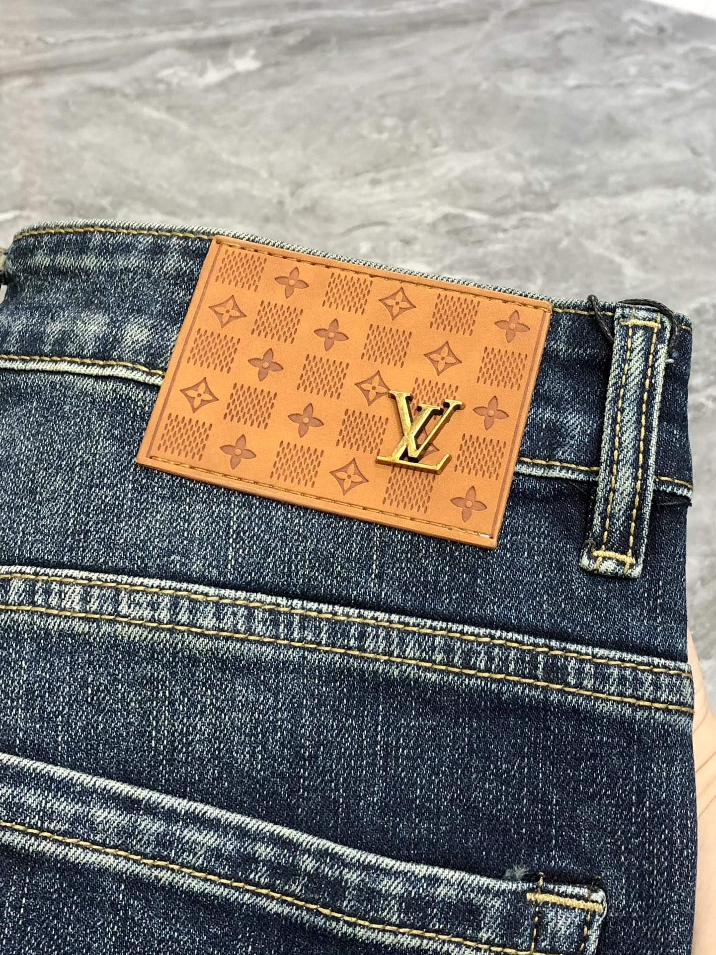 Louis Vuitton Male Jeans Cotton Slim Fit L