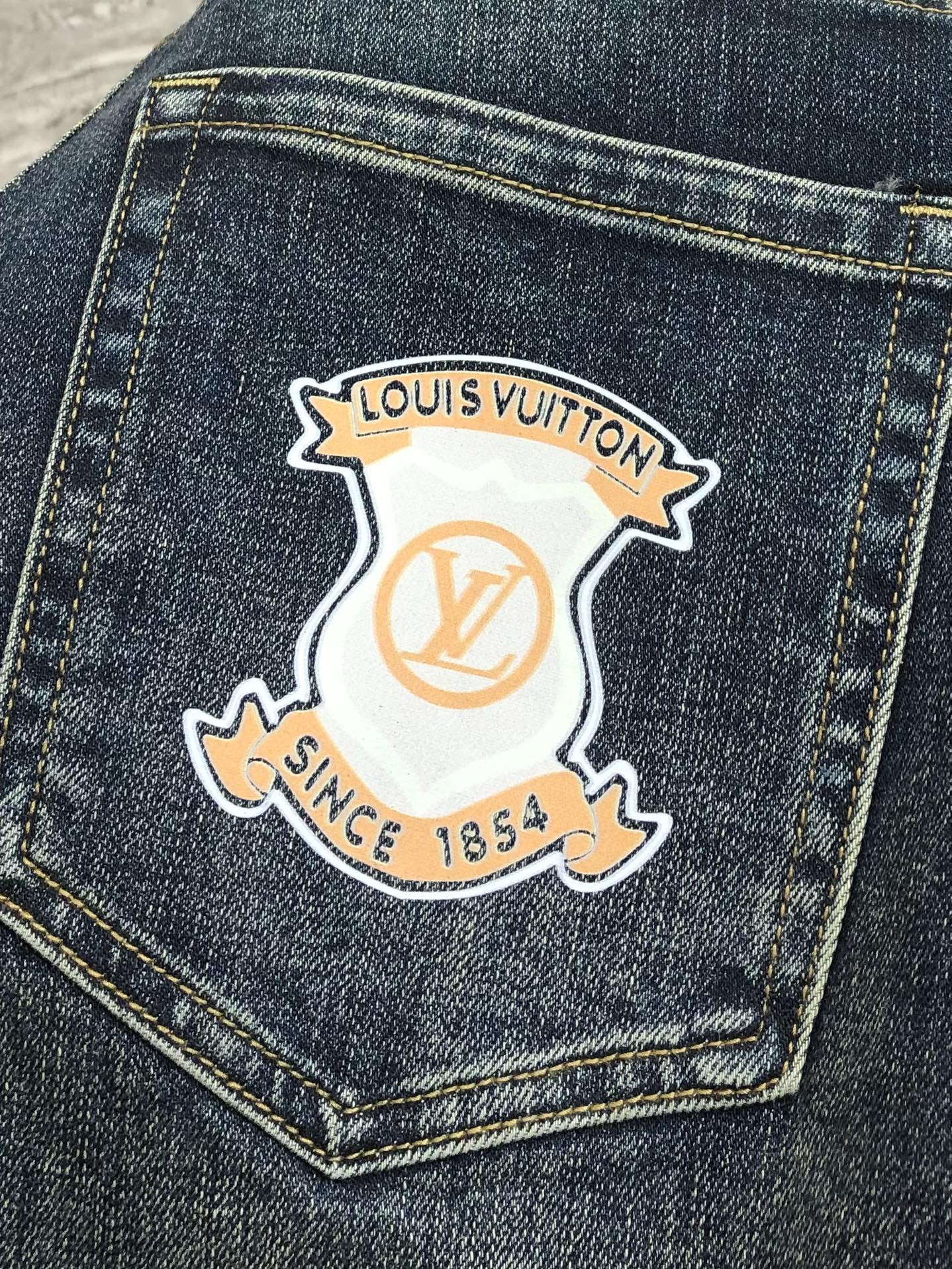 Louis Vuitton Male Jeans Cotton Slim Fit L