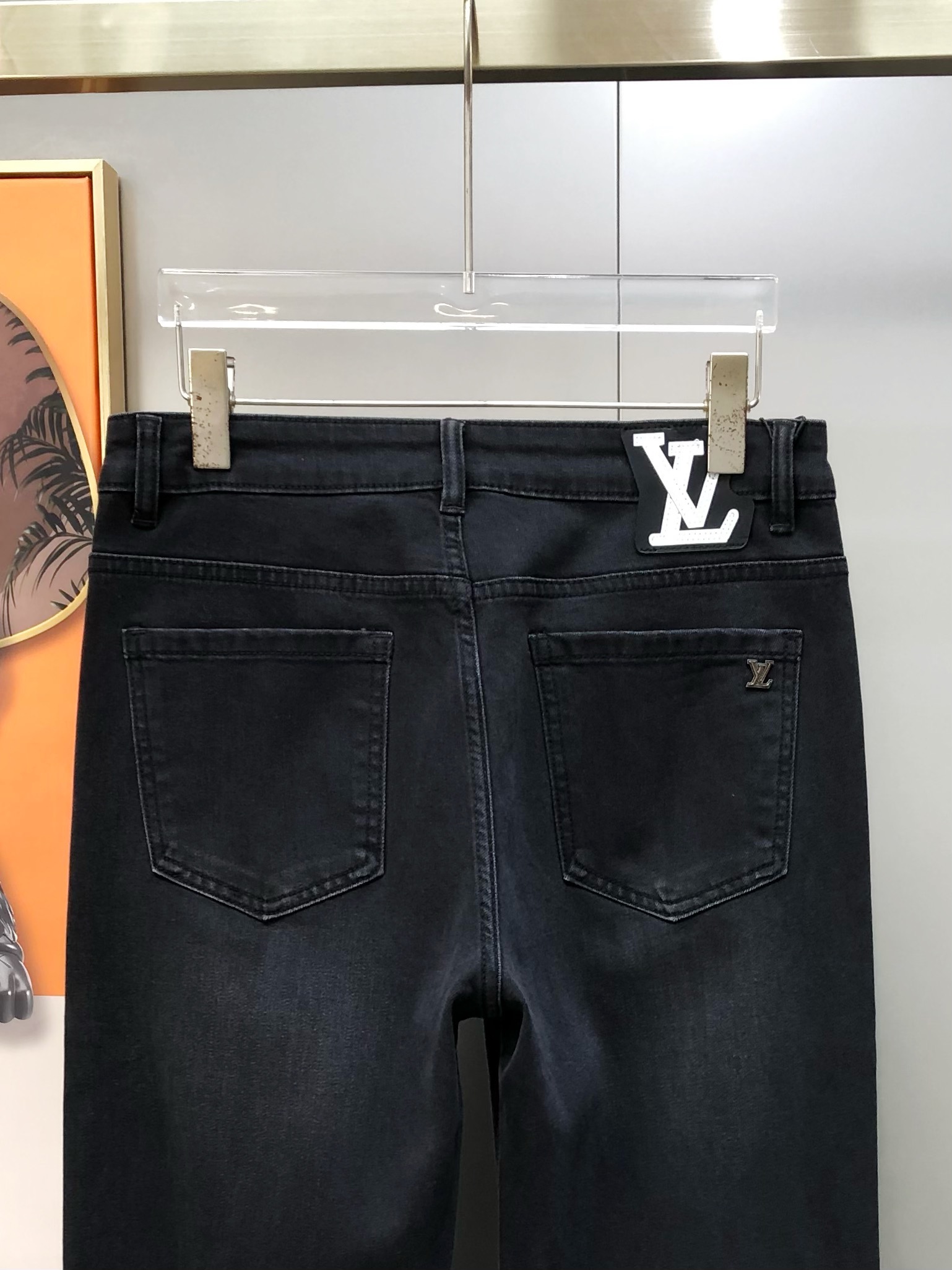 Louis Vuitton Male Jeans Cotton Loose Fit L-38